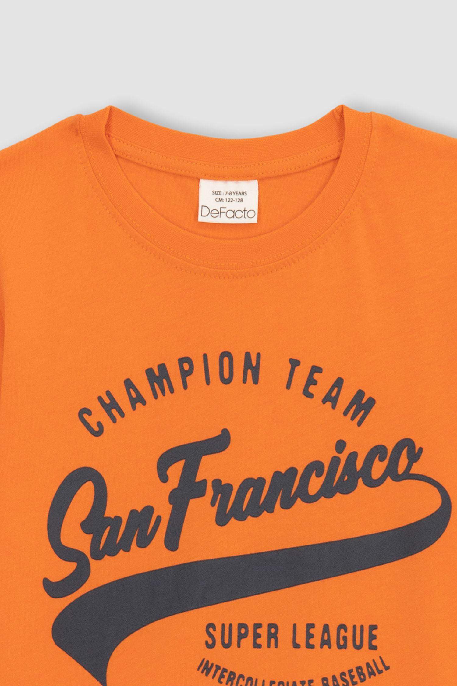 Футболка стандартного кроя с принтом для мальчиков