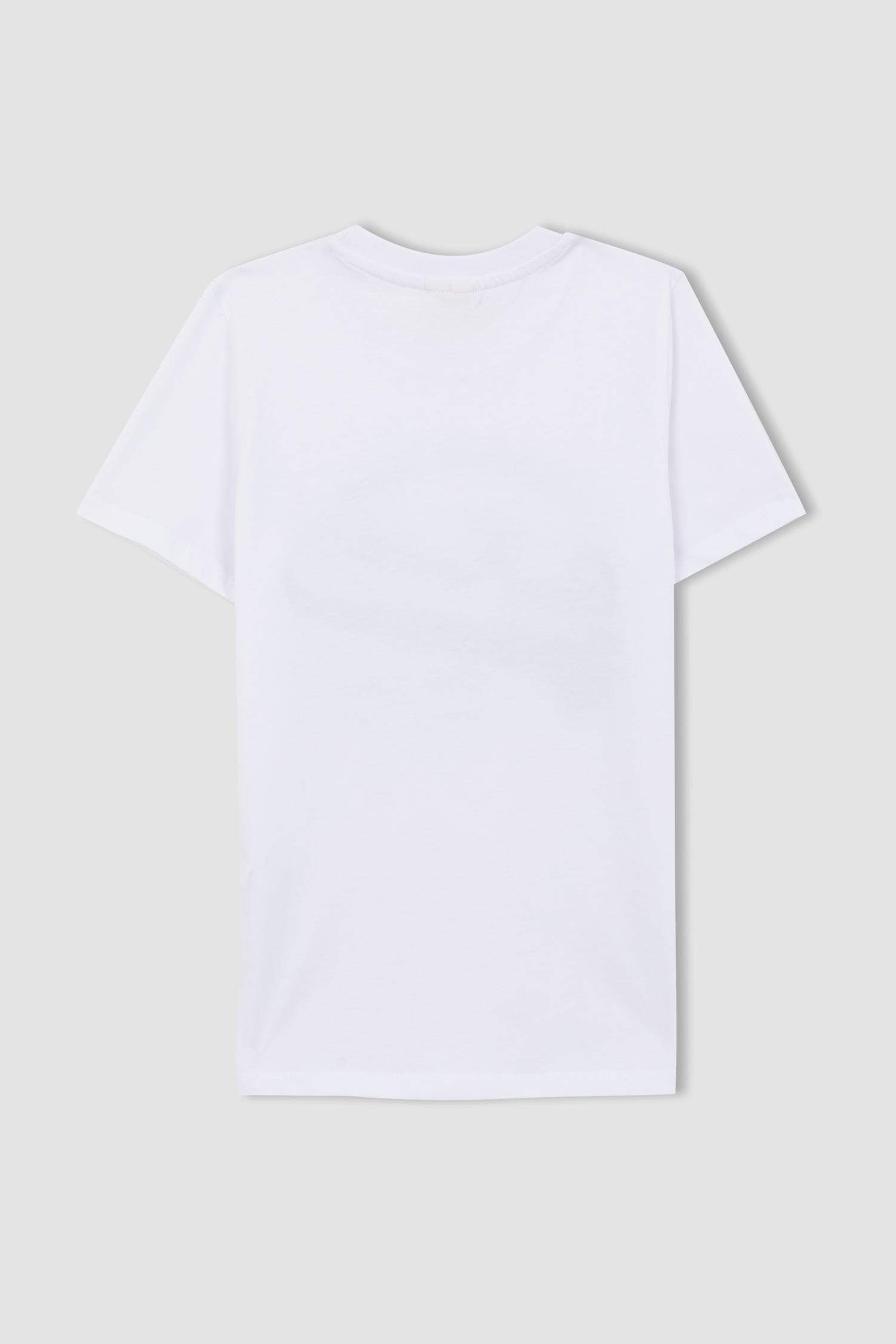 T-Shirt Imprimé à Manches Courtes Col Rond pour Garçon