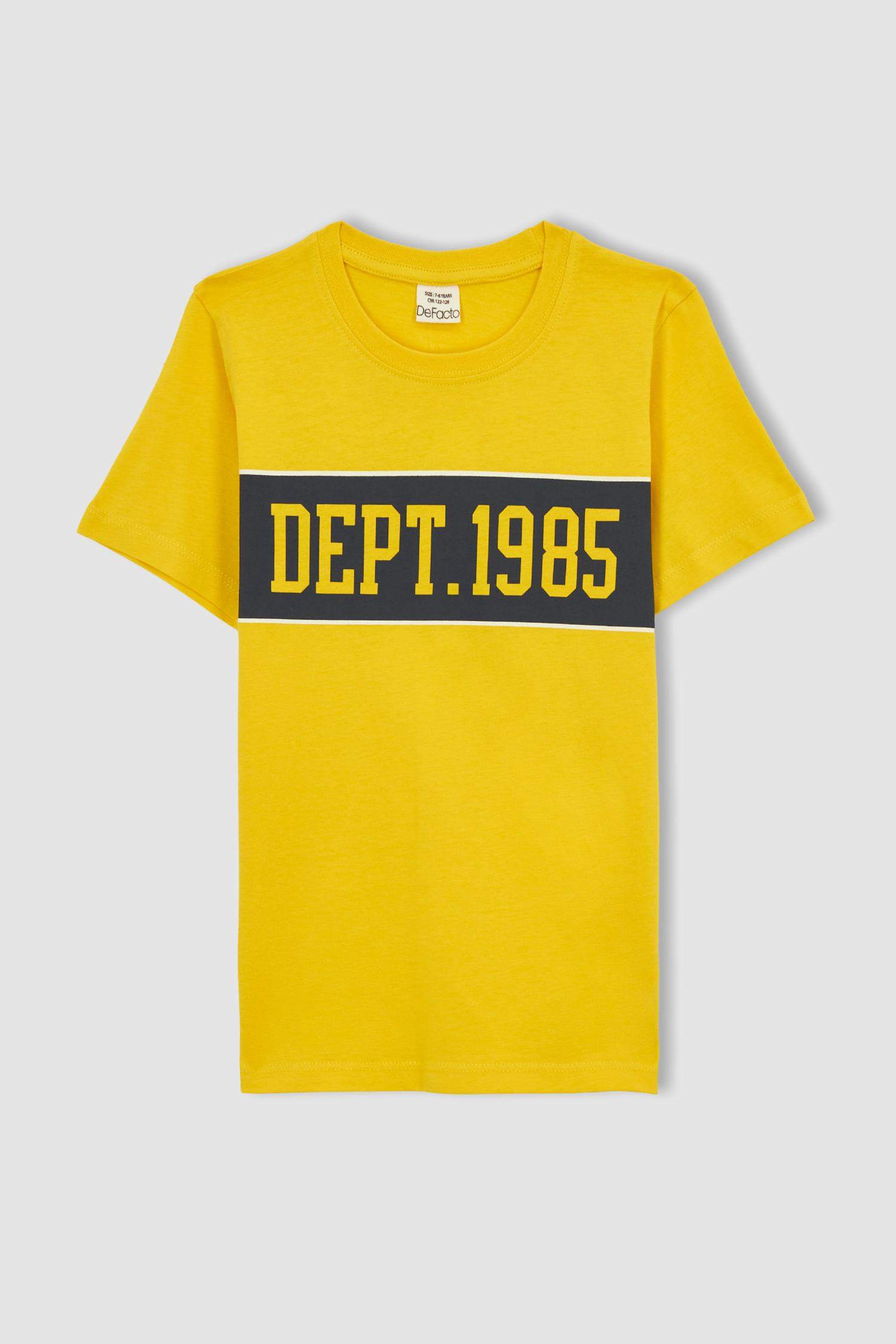 T-Shirt À Manches Courtes İmprimé Coupe Classique