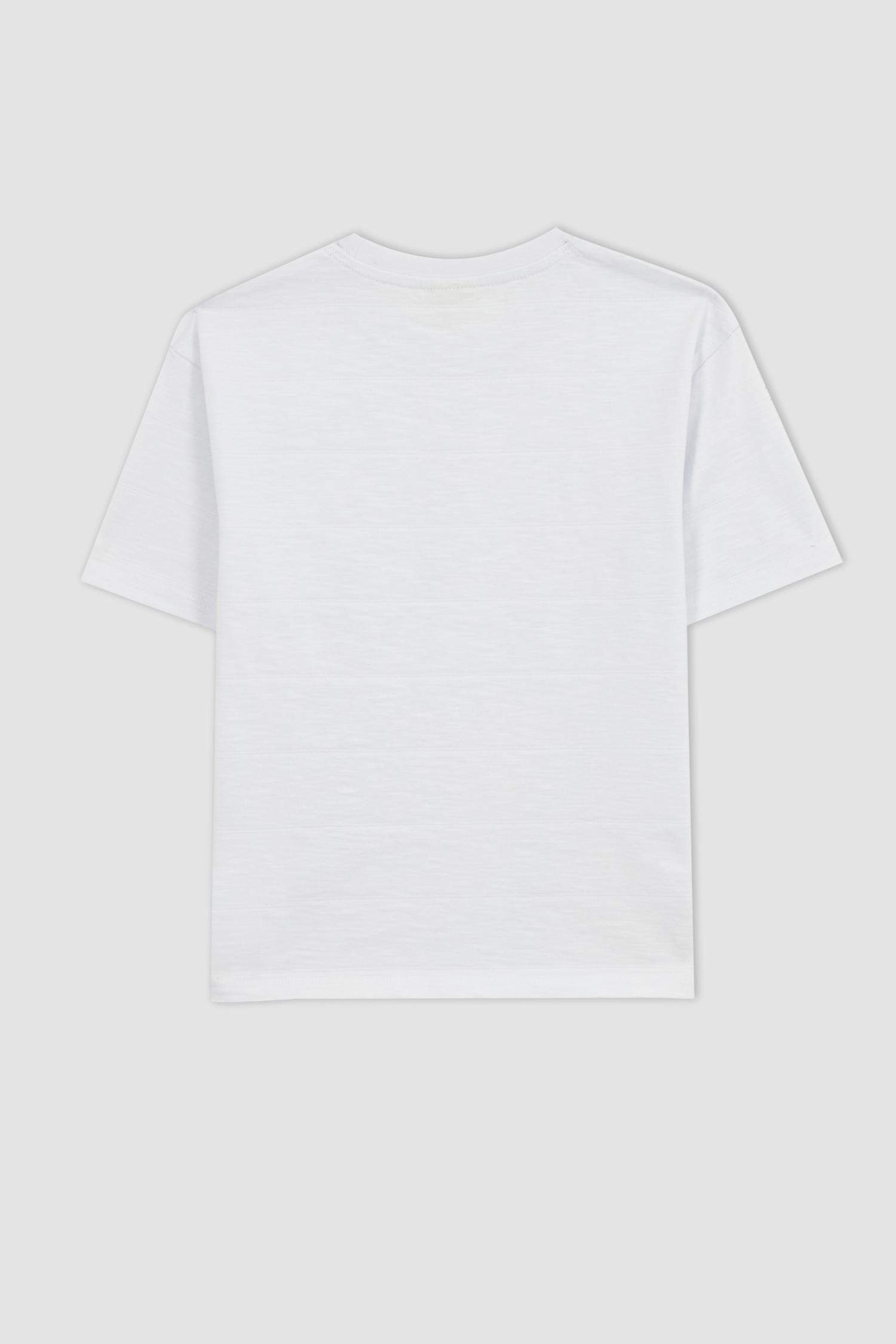 Garçon Col Ras Du Cou T-Shirt À Manches Courtes