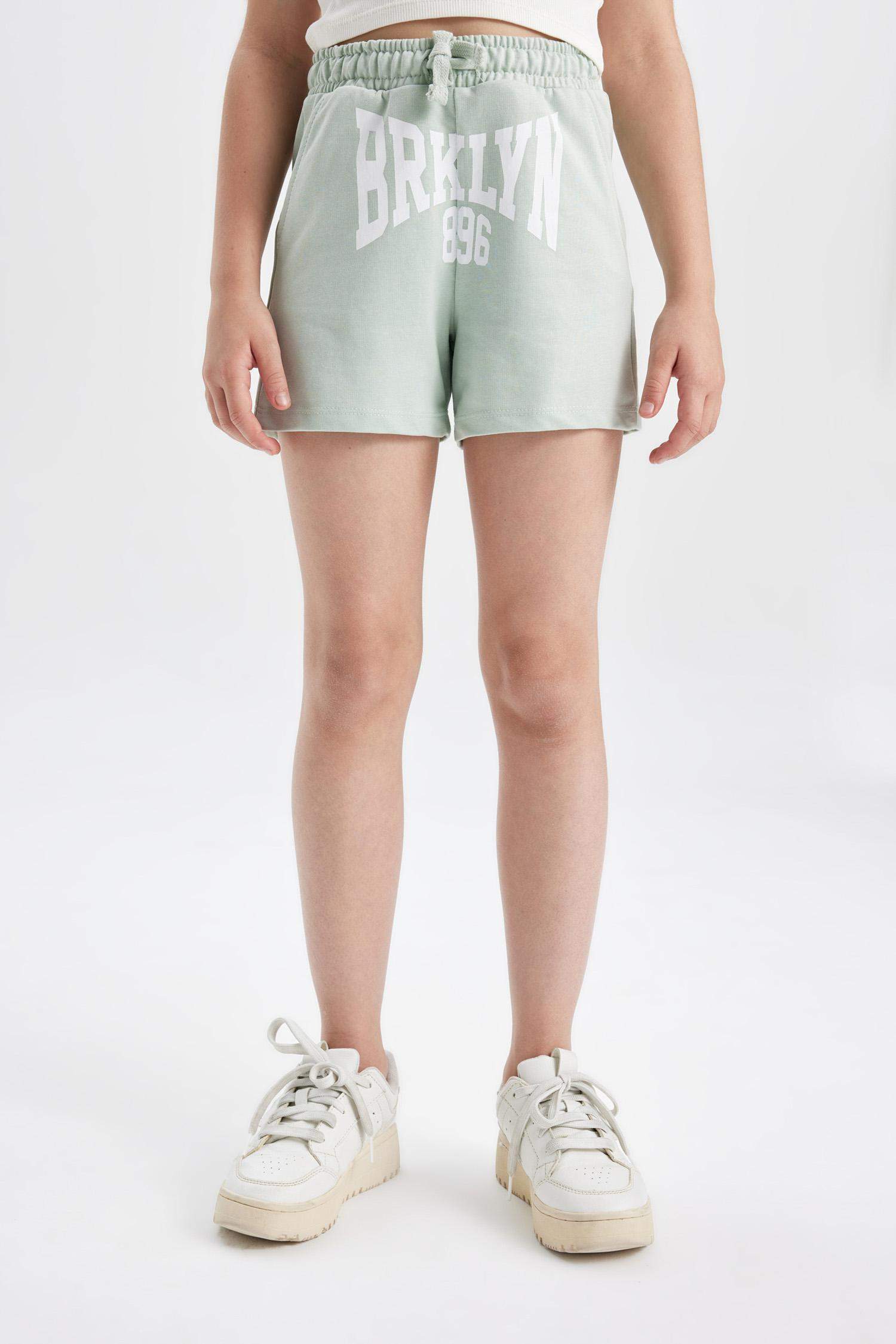 Kız Çocuk Baskılı 2'li Şort