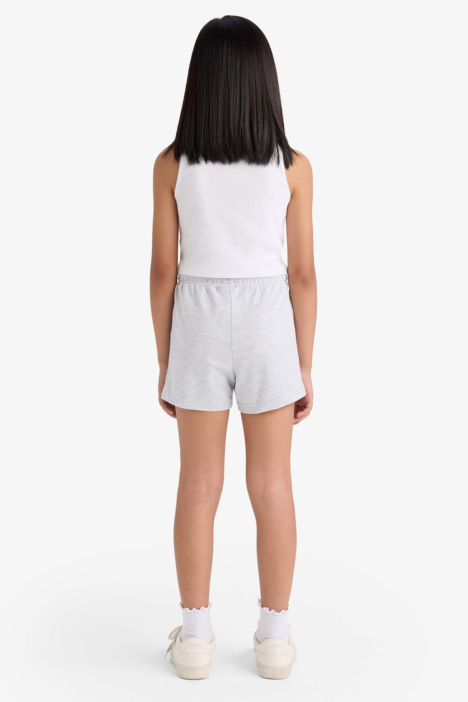 Girl Sweatshirt Fabric 2 Piece Shorts