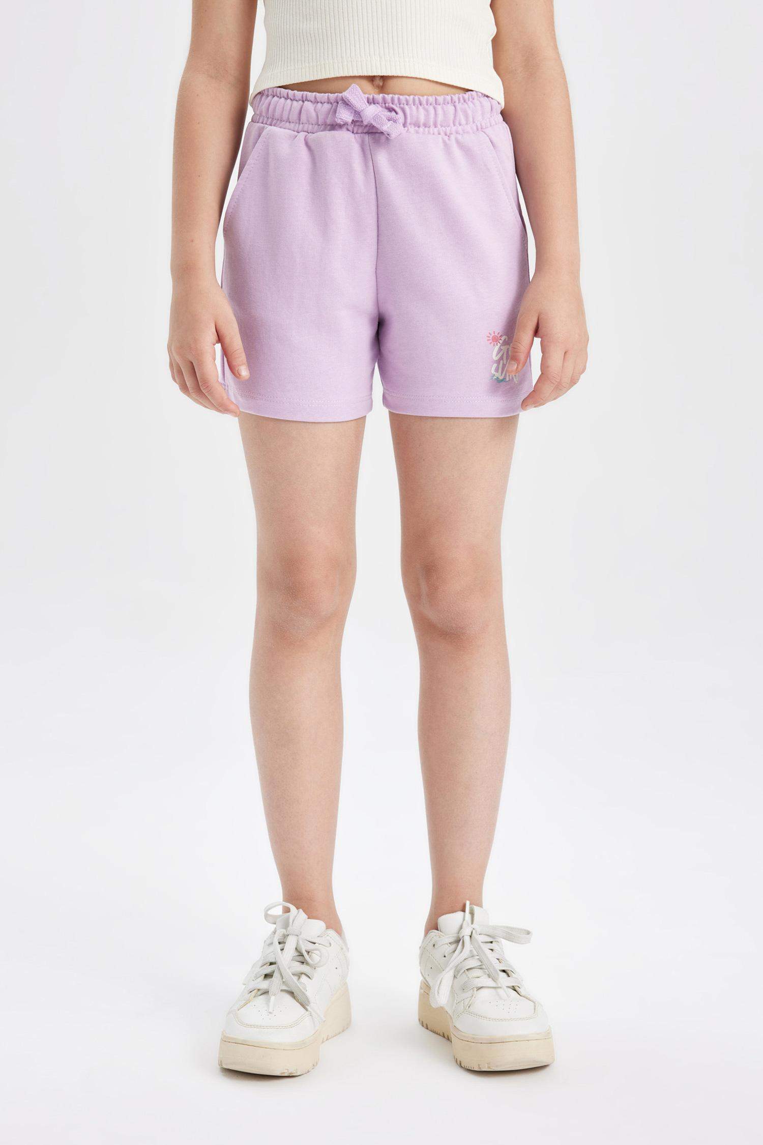 Girl Sweatshirt Fabric 2 Piece Shorts