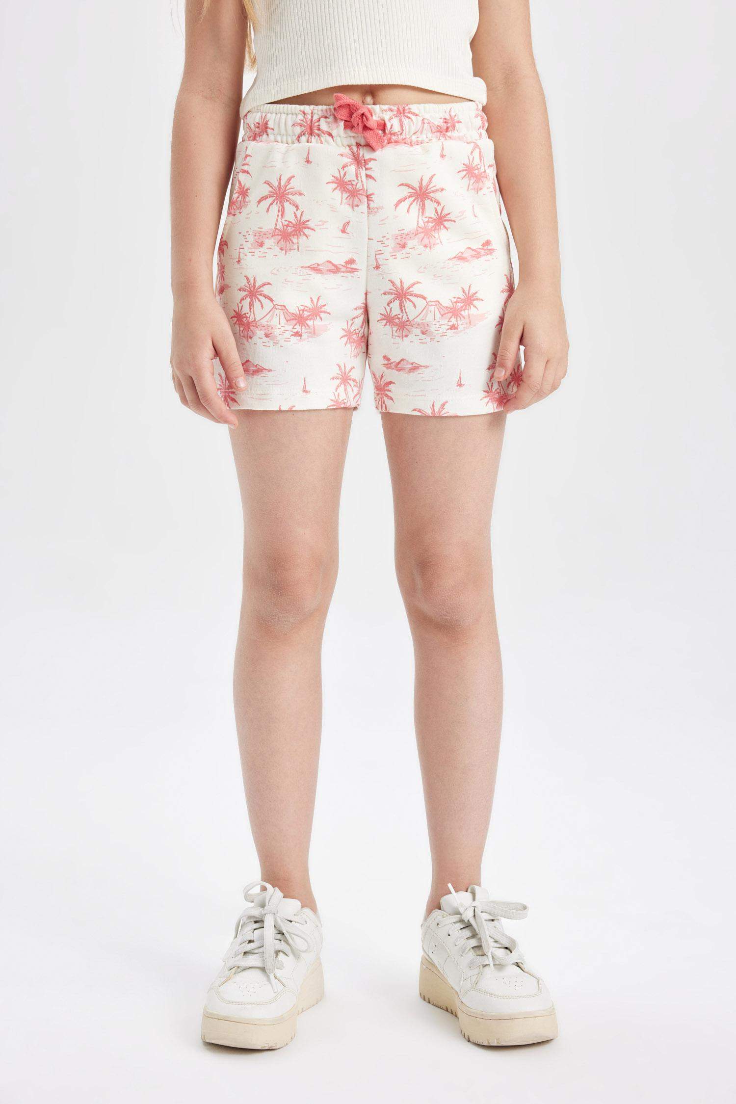 Girl Sweatshirt Fabric 2 Piece Shorts