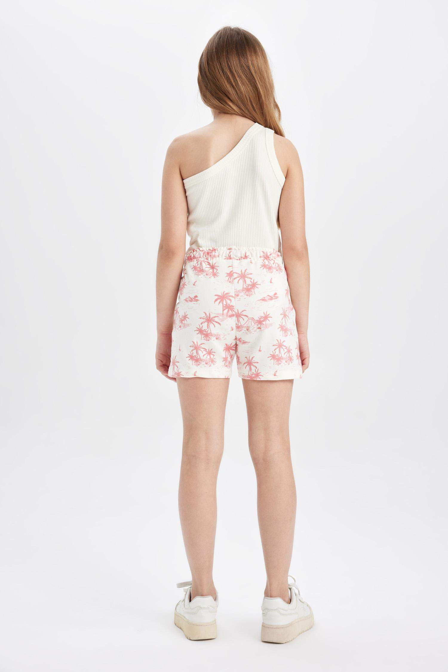 Girl Sweatshirt Fabric 2 Piece Shorts