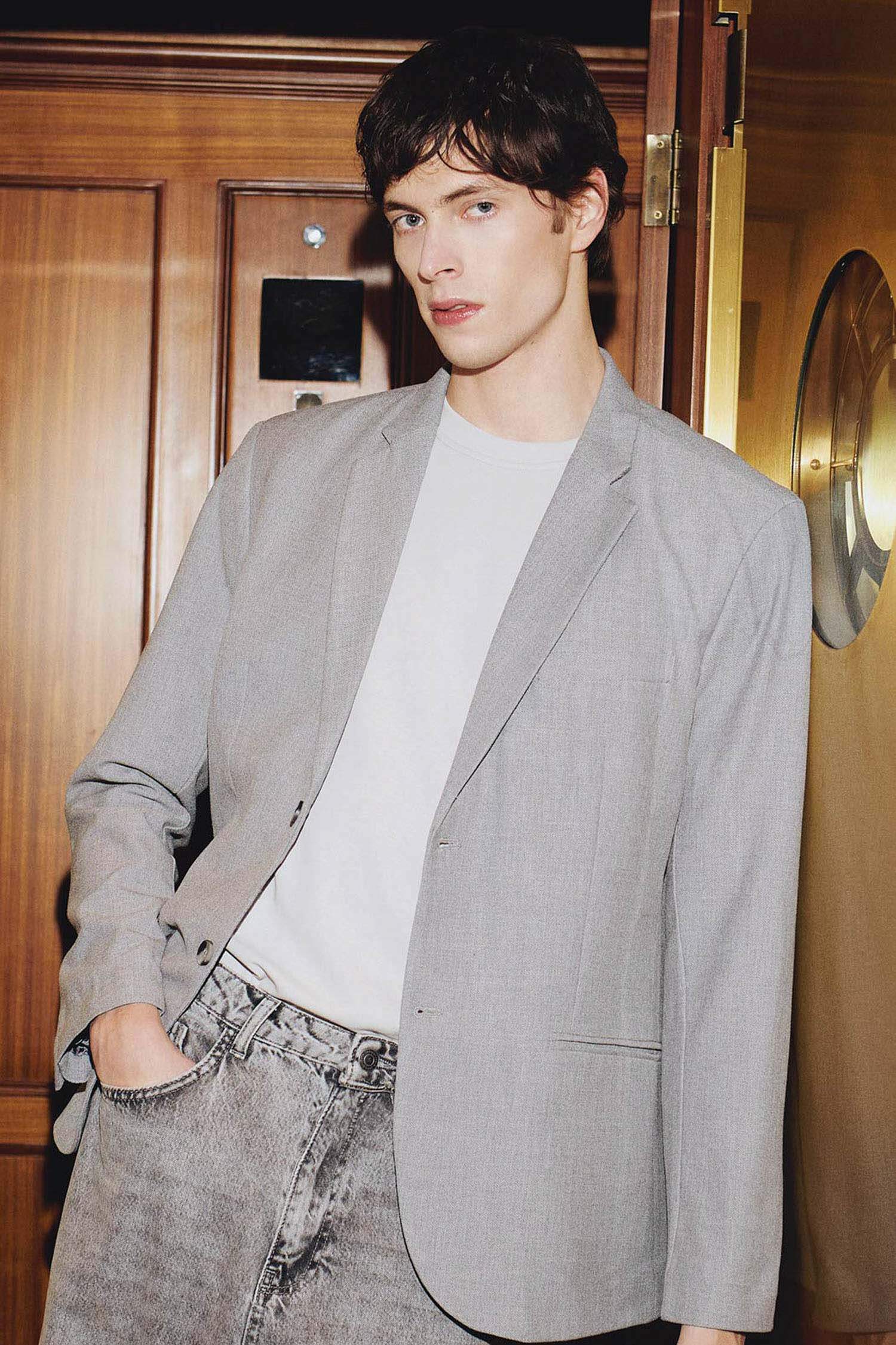 Slim Fit Lined Blazer