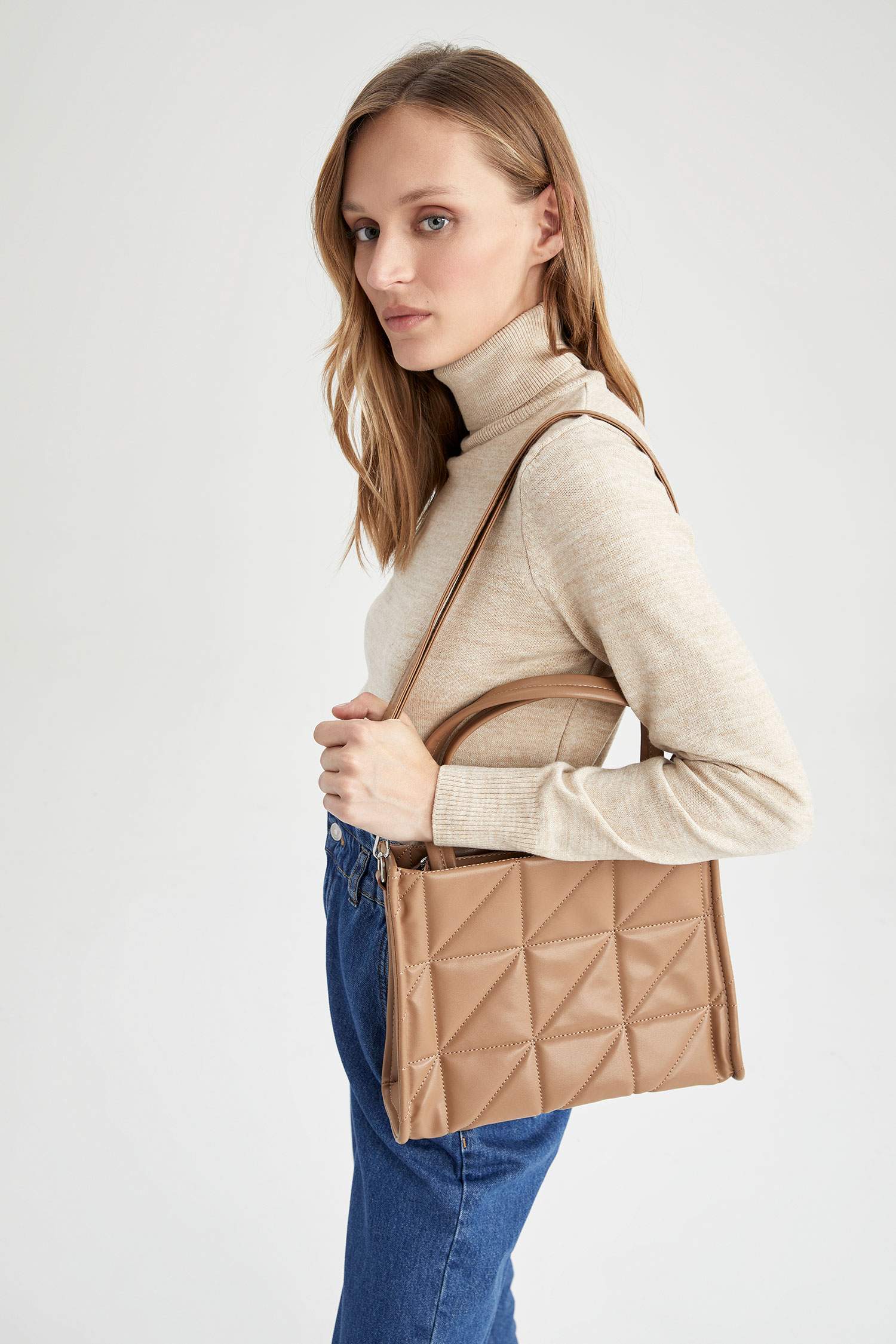 Kadın Suni Deri El Çantası