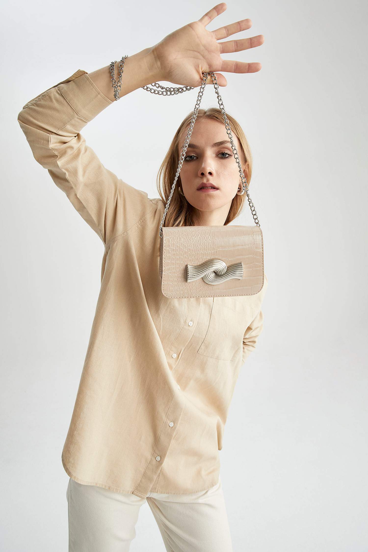 Әйелдерге полиуретан иық сөмкесі