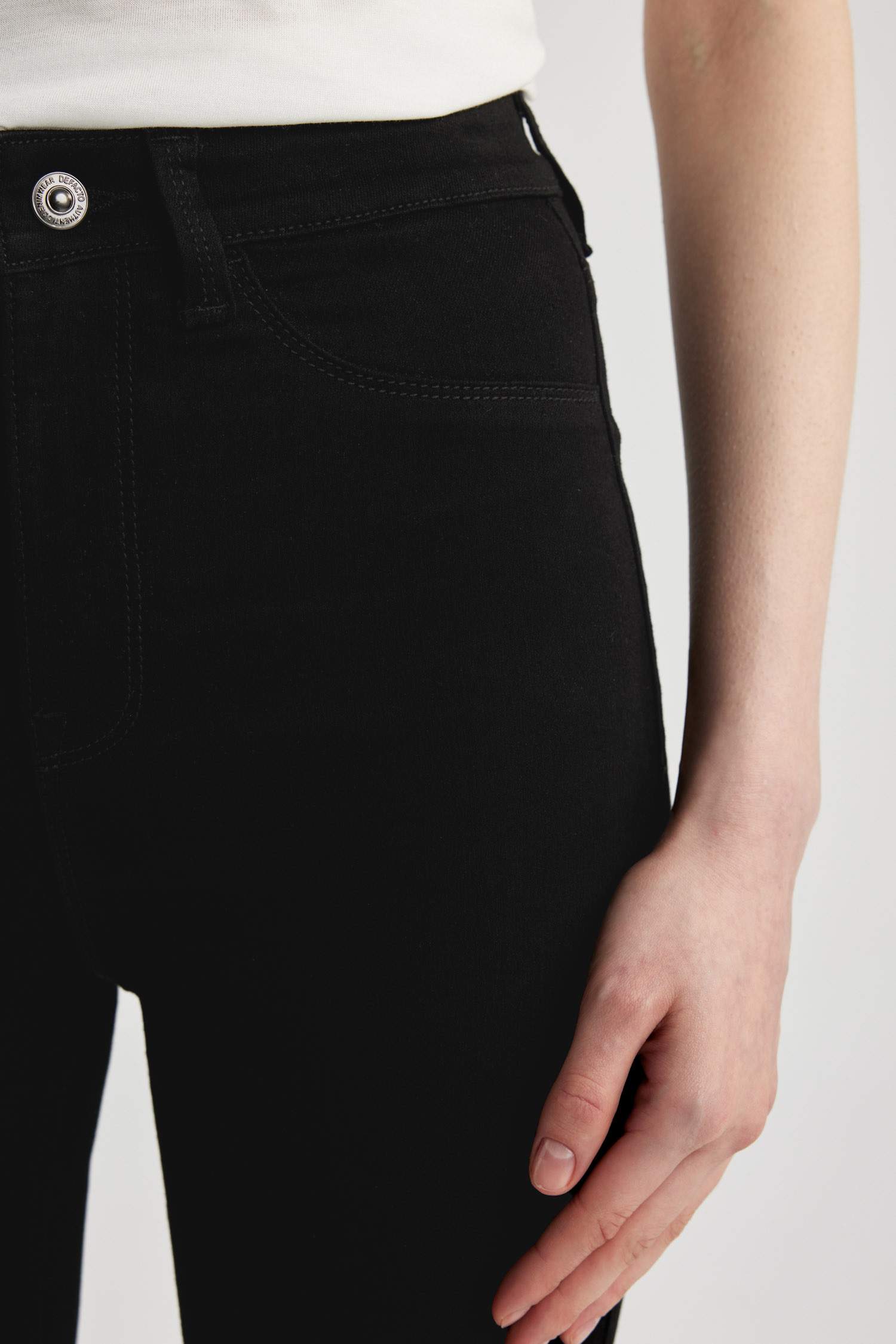 Super Skinny Jegging Fit жоғары белді жұқа аяқты джинсы шалбар