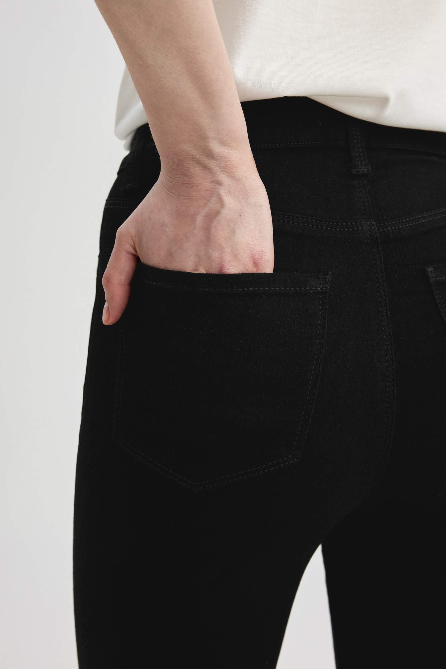 Super Skinny Jegging Fit жоғары белді жұқа аяқты джинсы шалбар