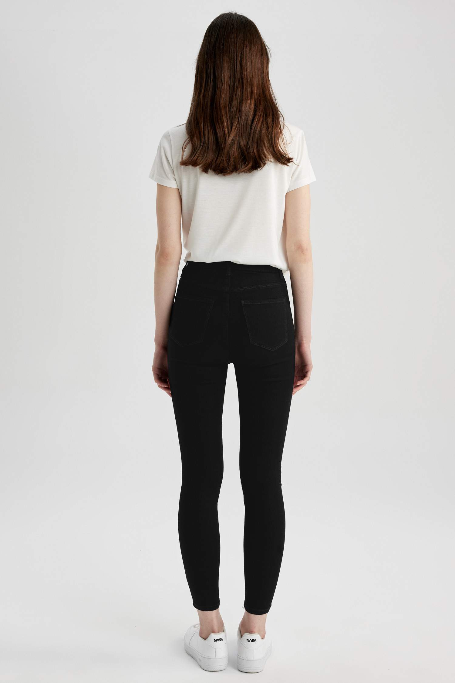 Super Skinny Jegging Fit жоғары белді жұқа аяқты джинсы шалбар