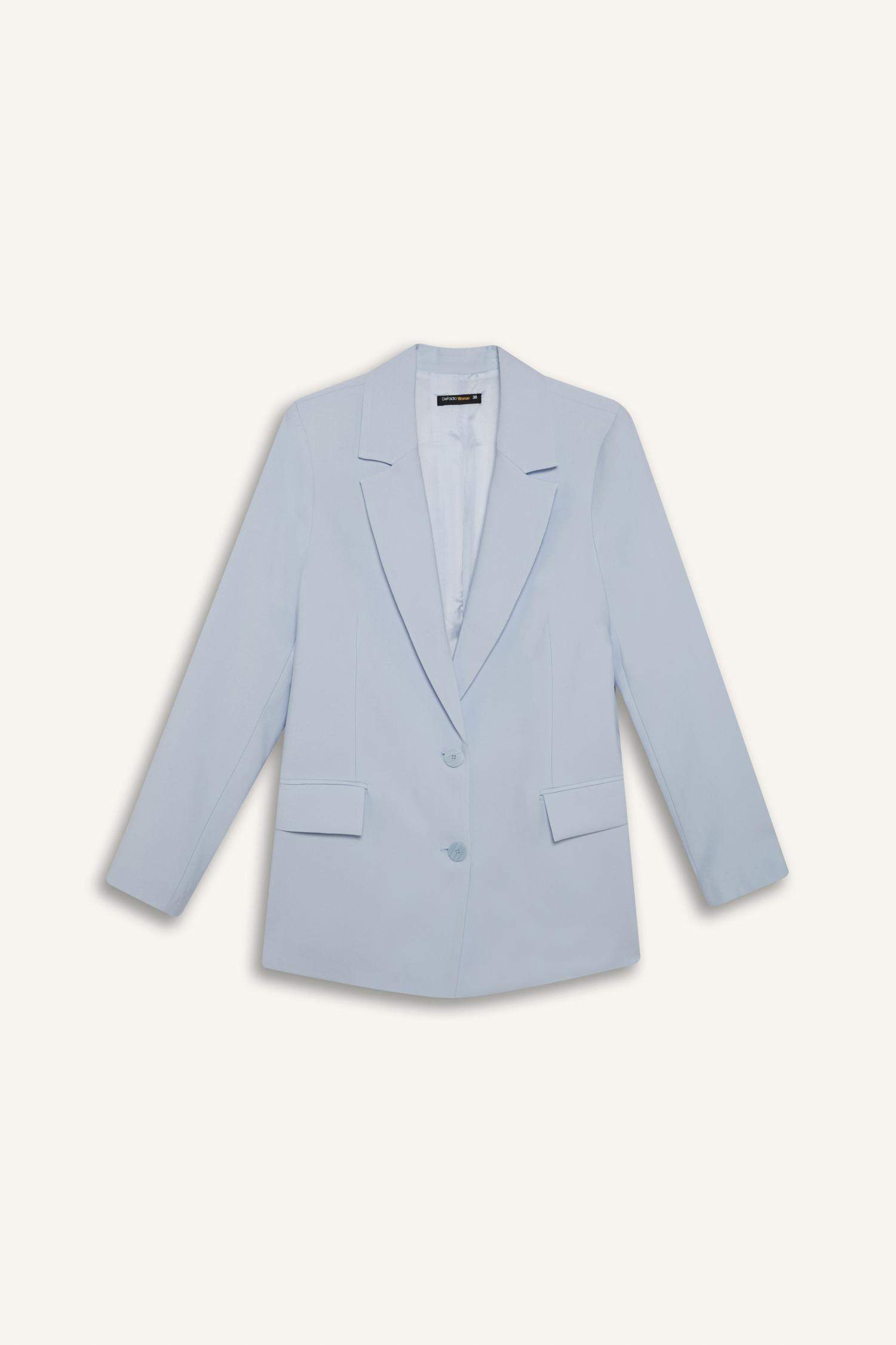 Блейзер оверсайз из тенселя, коллекция Afra x Defacto