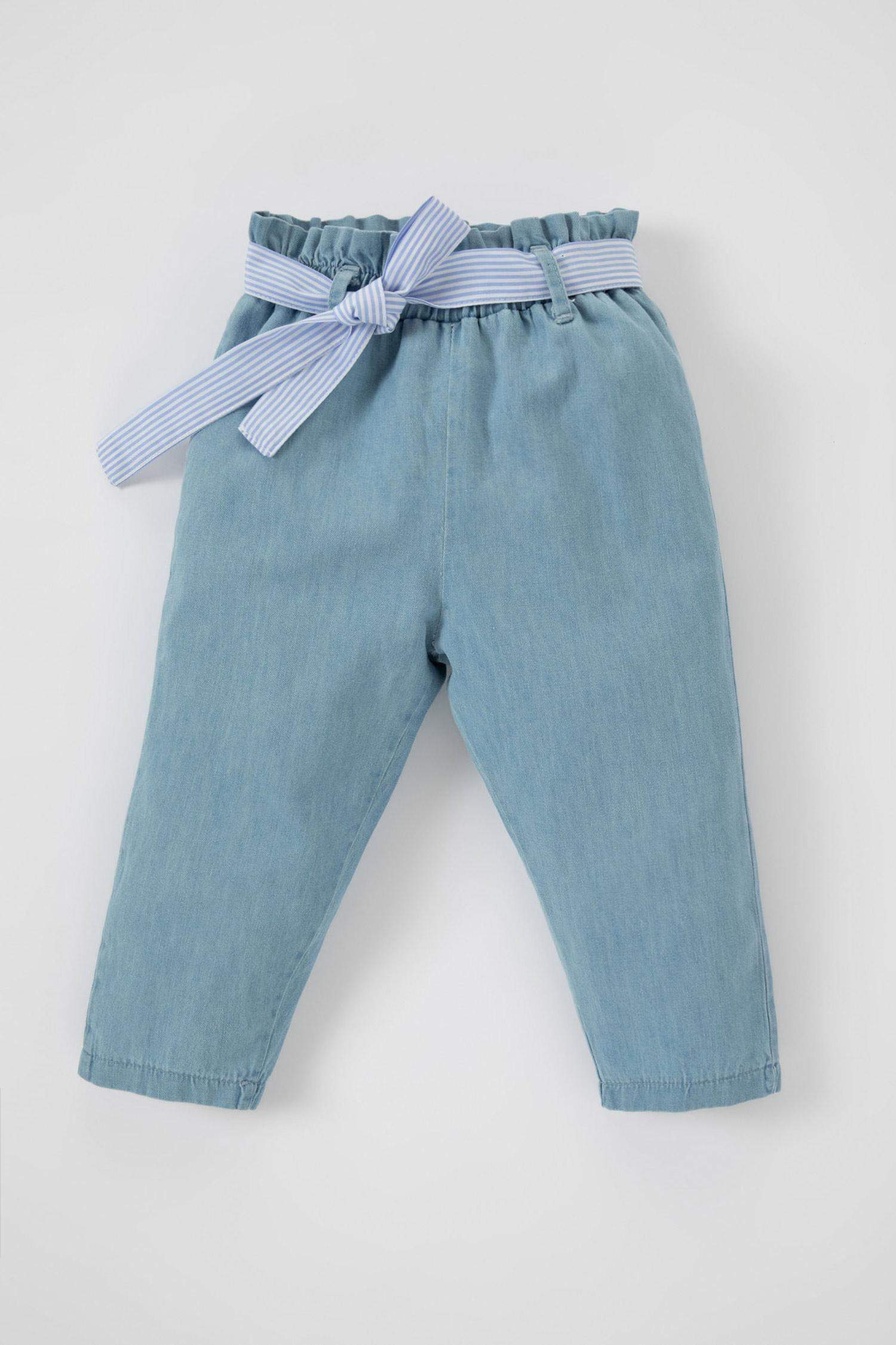 Blue BABY GIRL Baby Girl Regular Fit Jean Trousers 2761827 DeFacto