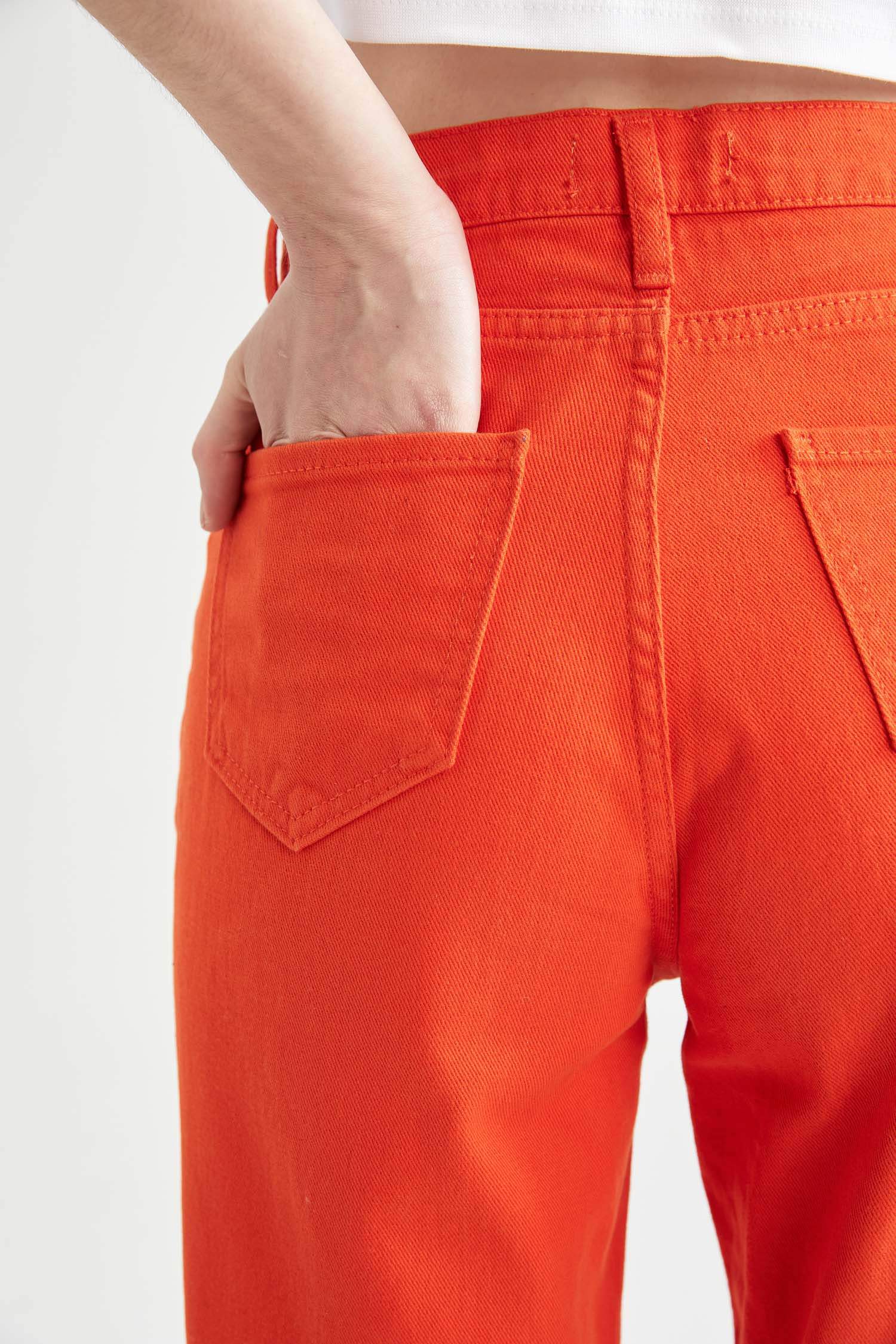High Waist Pocket Trousers