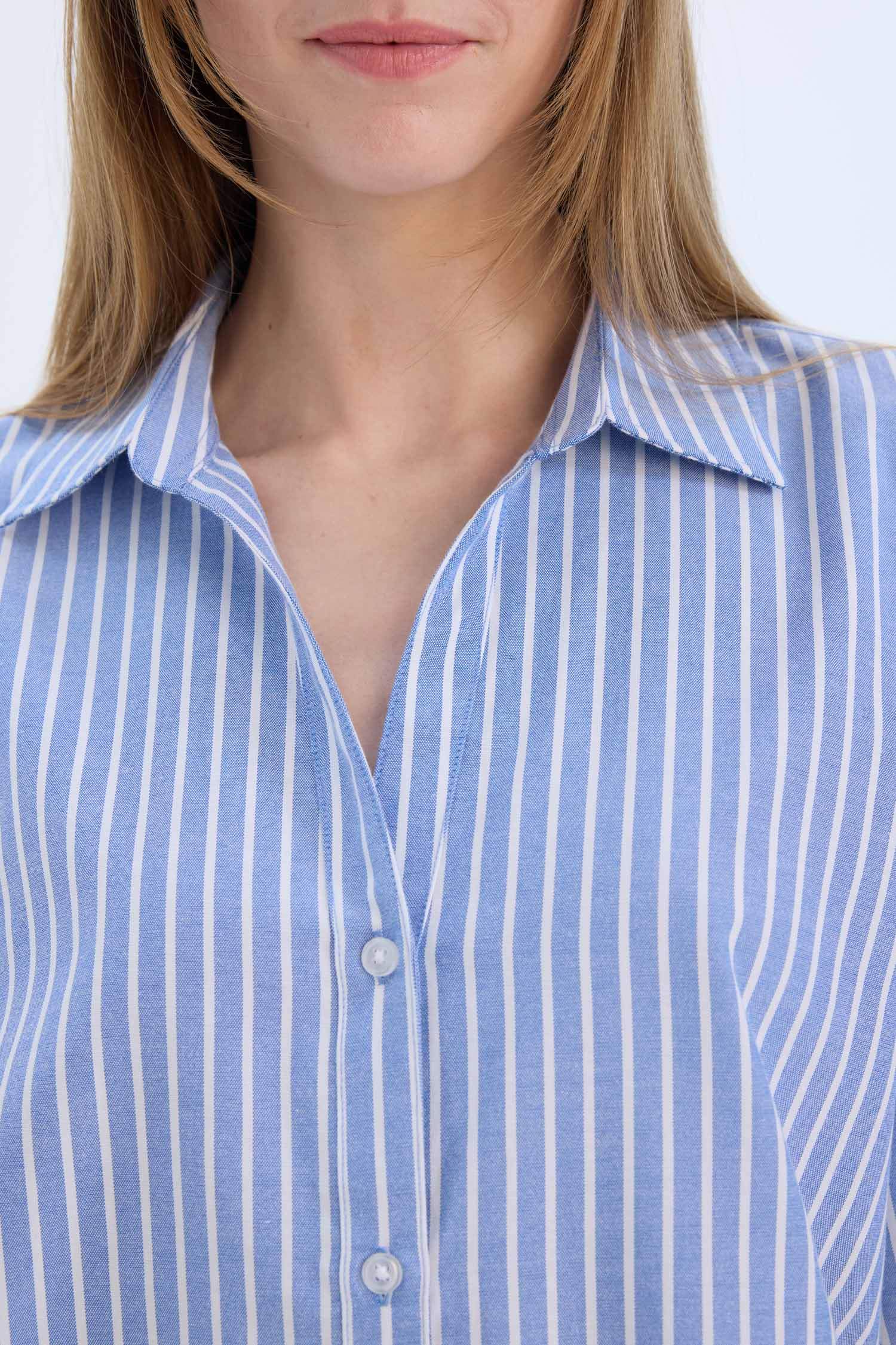 Oversize Geniş Kalıp Oxford Uzun Kollu Gömlek