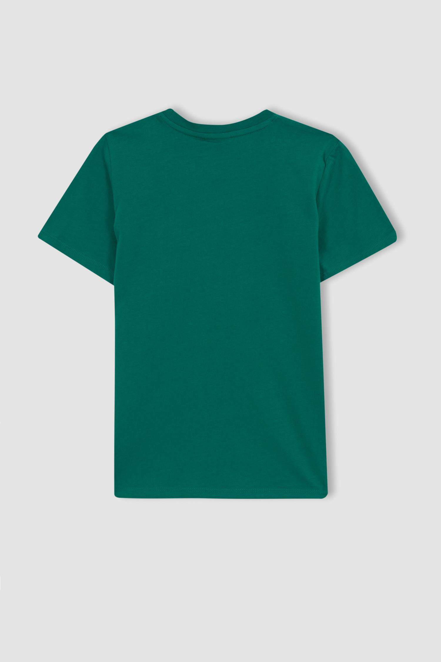 Boys Defacto Fit NBA Boston Celtics Regular Fit Crew Neck Short Sleeved T-Shirt