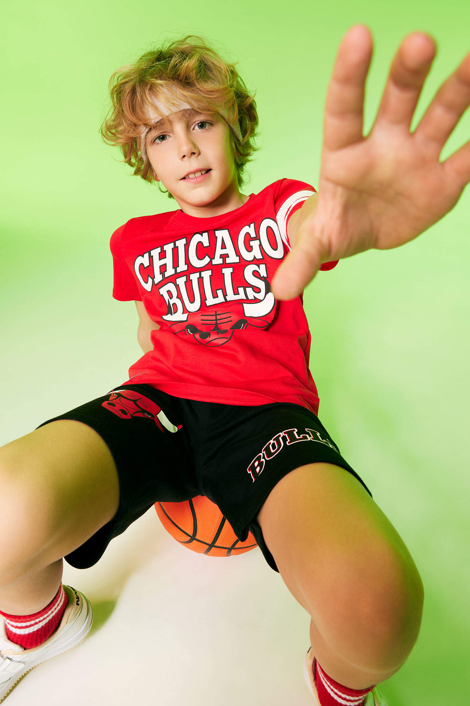 Defacto Fit NBA Chicago Bulls Boxy Fit Cardigan