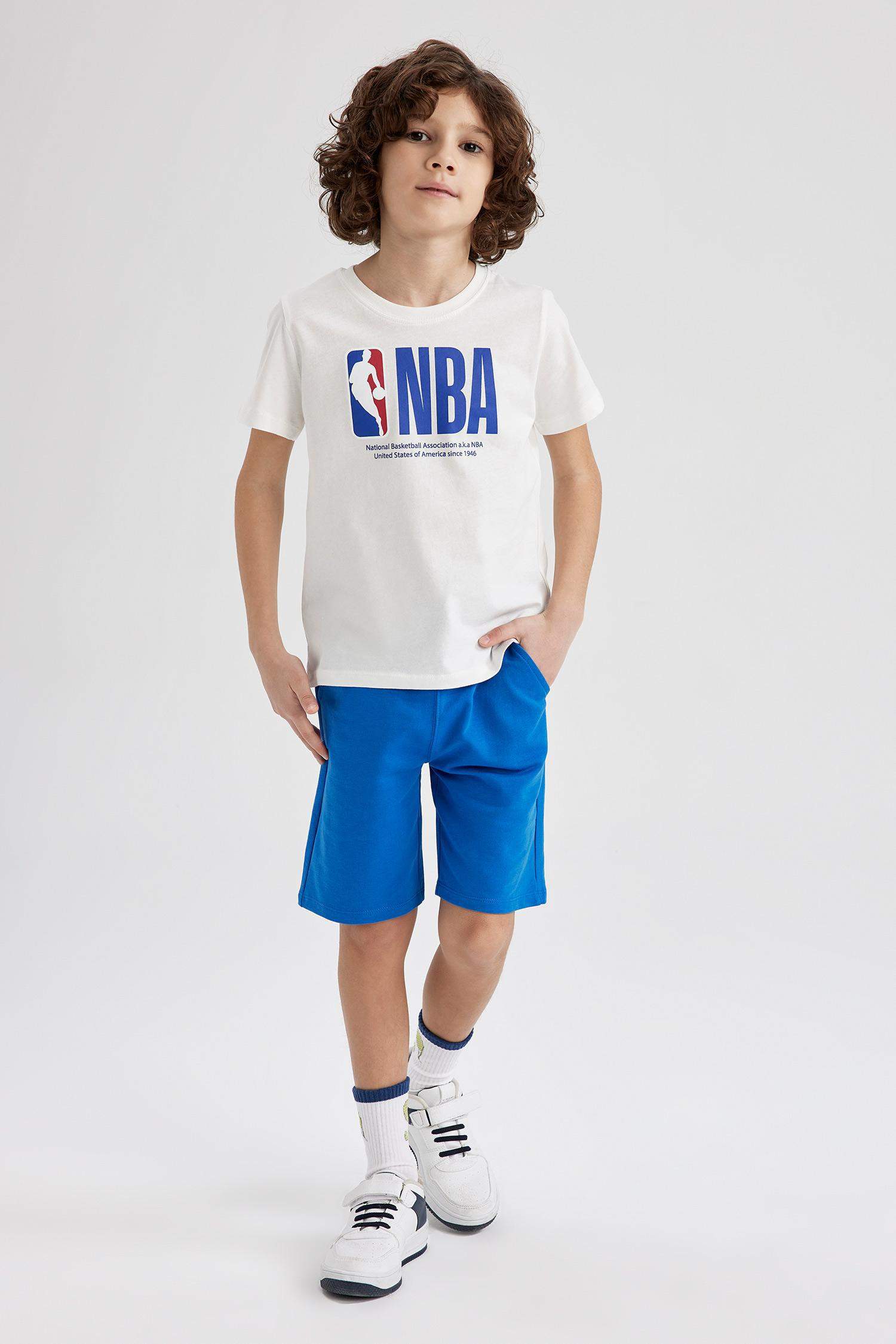 Ecru BOYS & TEENS Boy NBA Licensed Regular Fit Crew Neck Short