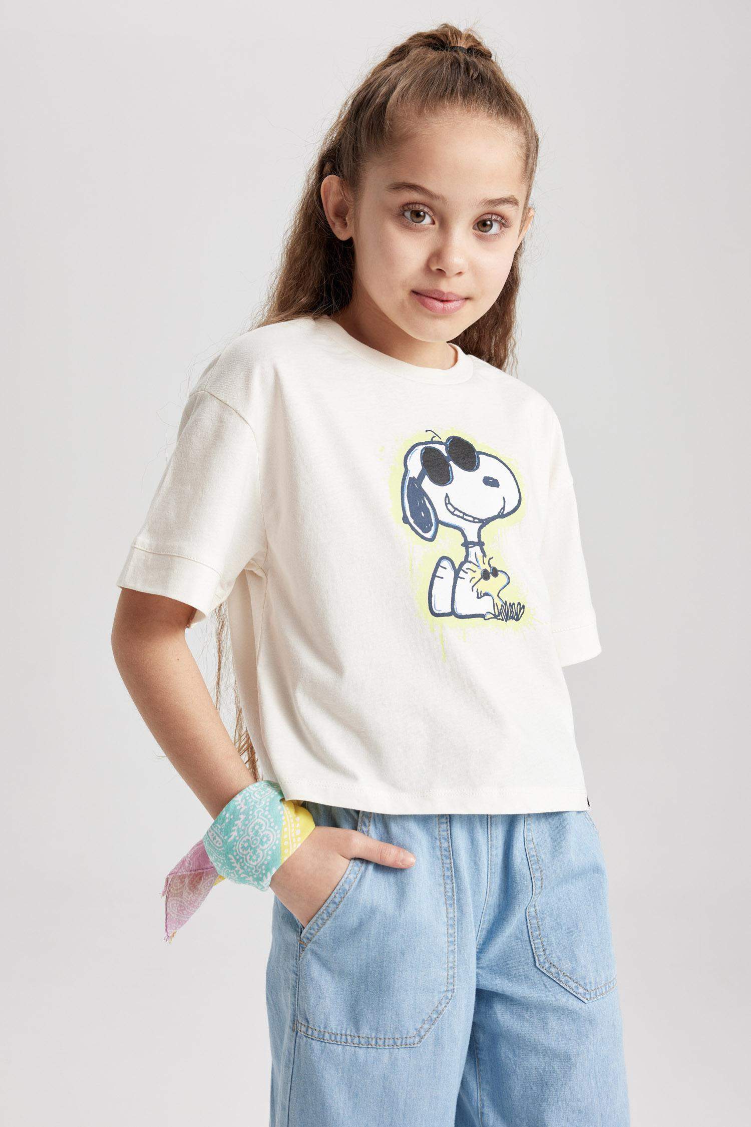 تي شيرت كروب بناتي نص كم من سنوبي