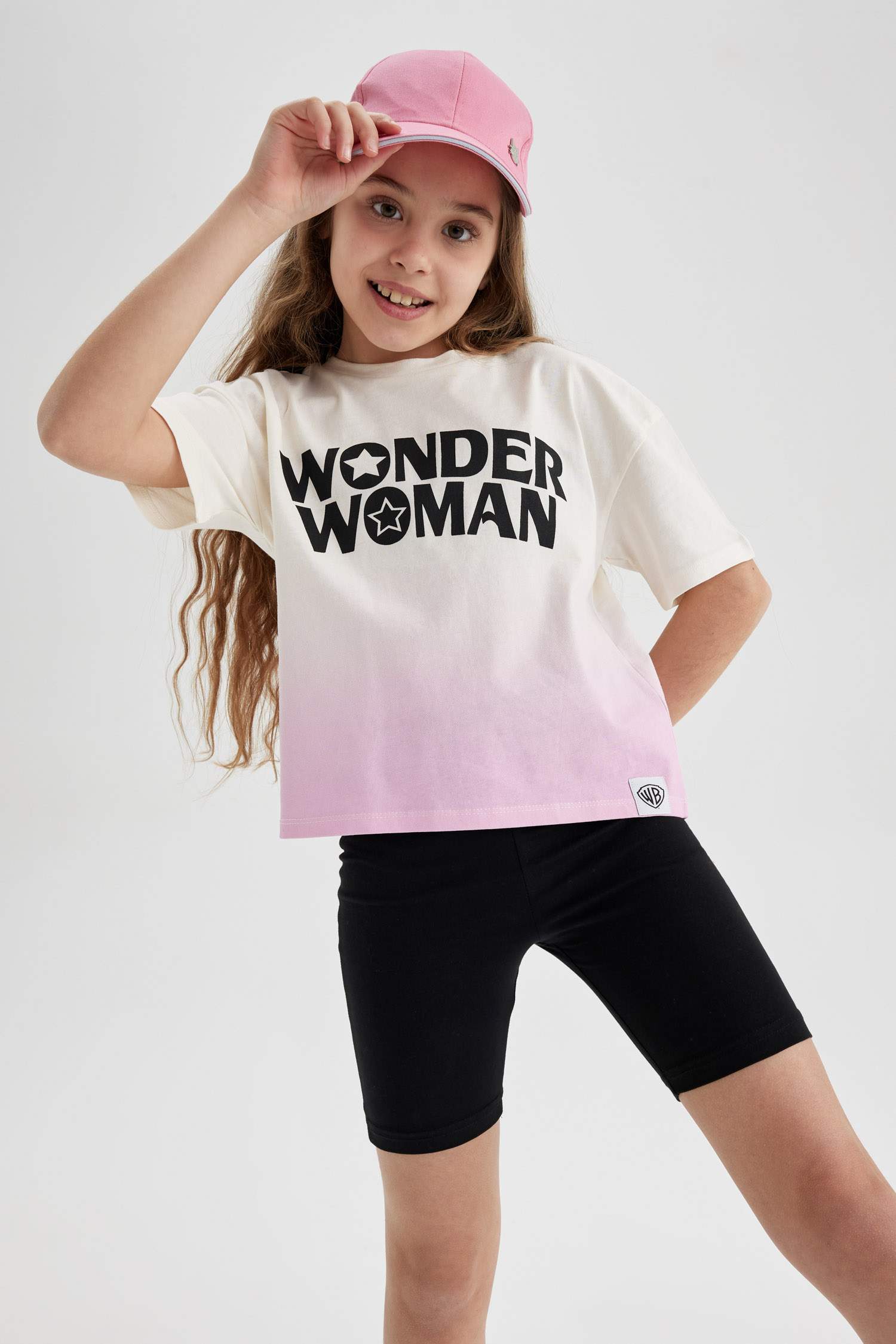 تي شيرت بناتي نص كم قصة مريحة