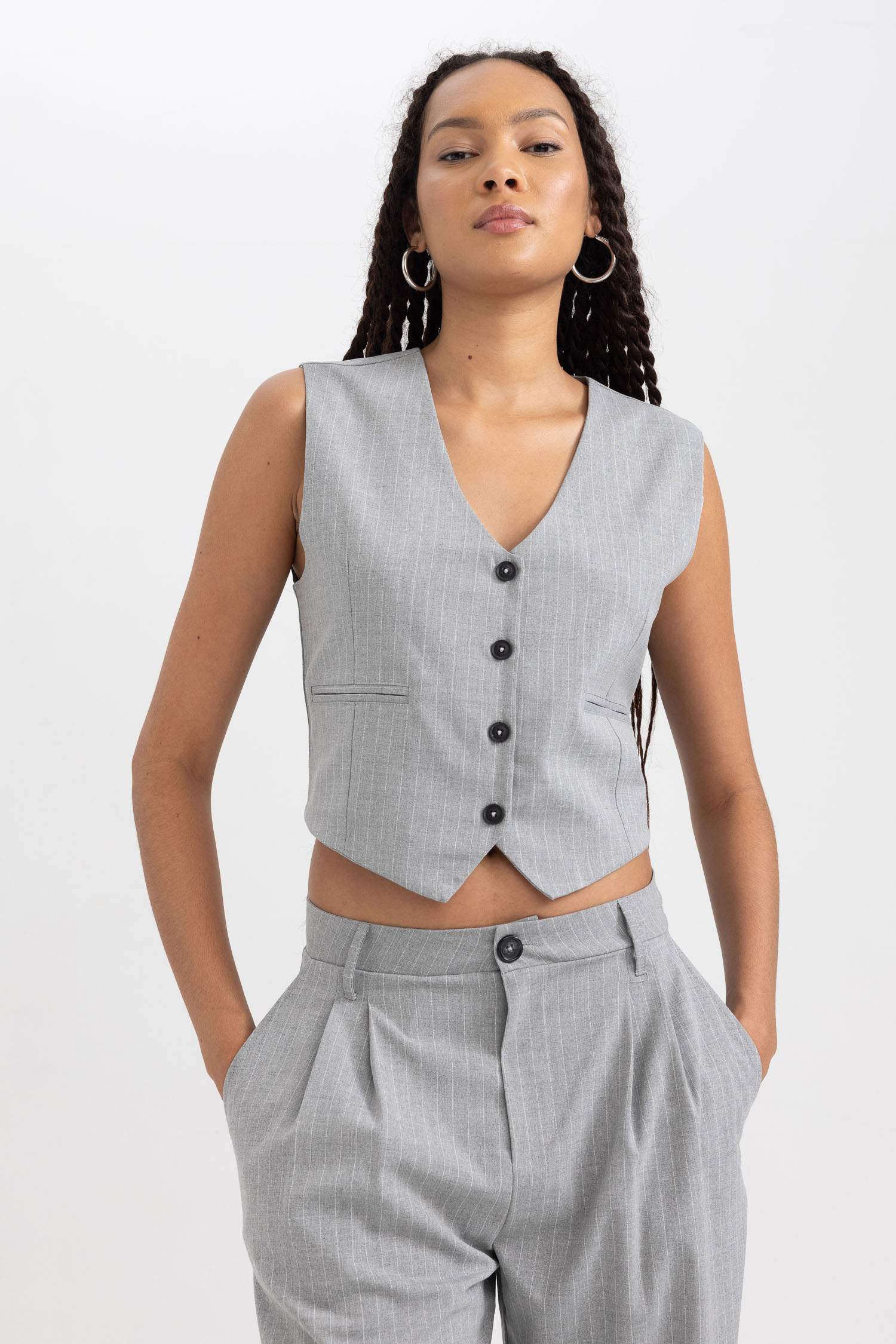 Жилет стандартного кроя для женщин