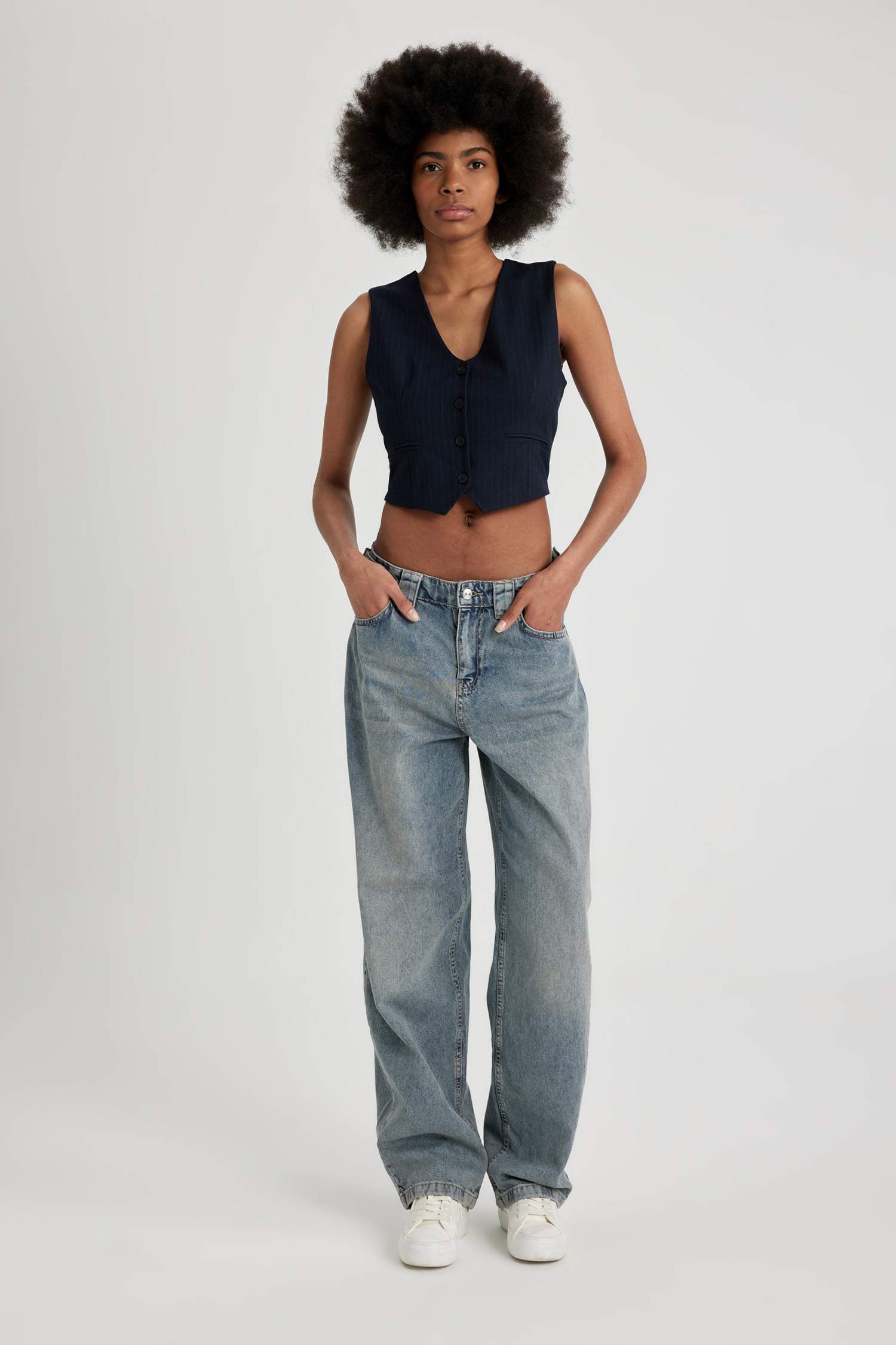 Regular Fit Buttoned Blazer Vest