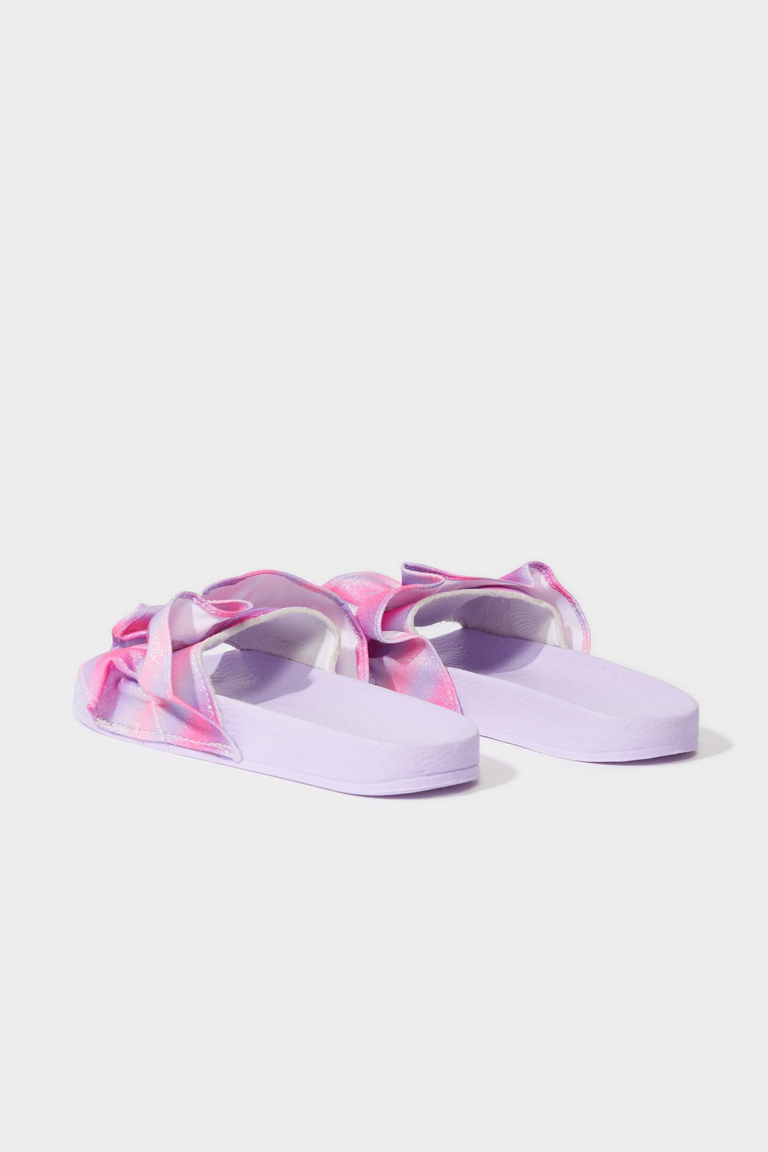 Girl Flat Sole Single Striped Eva Slippers