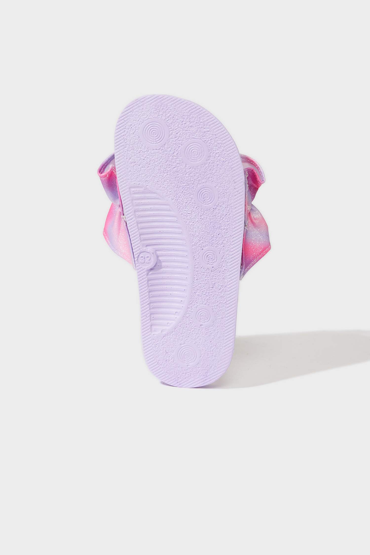 Girl Flat Sole Single Striped Eva Slippers