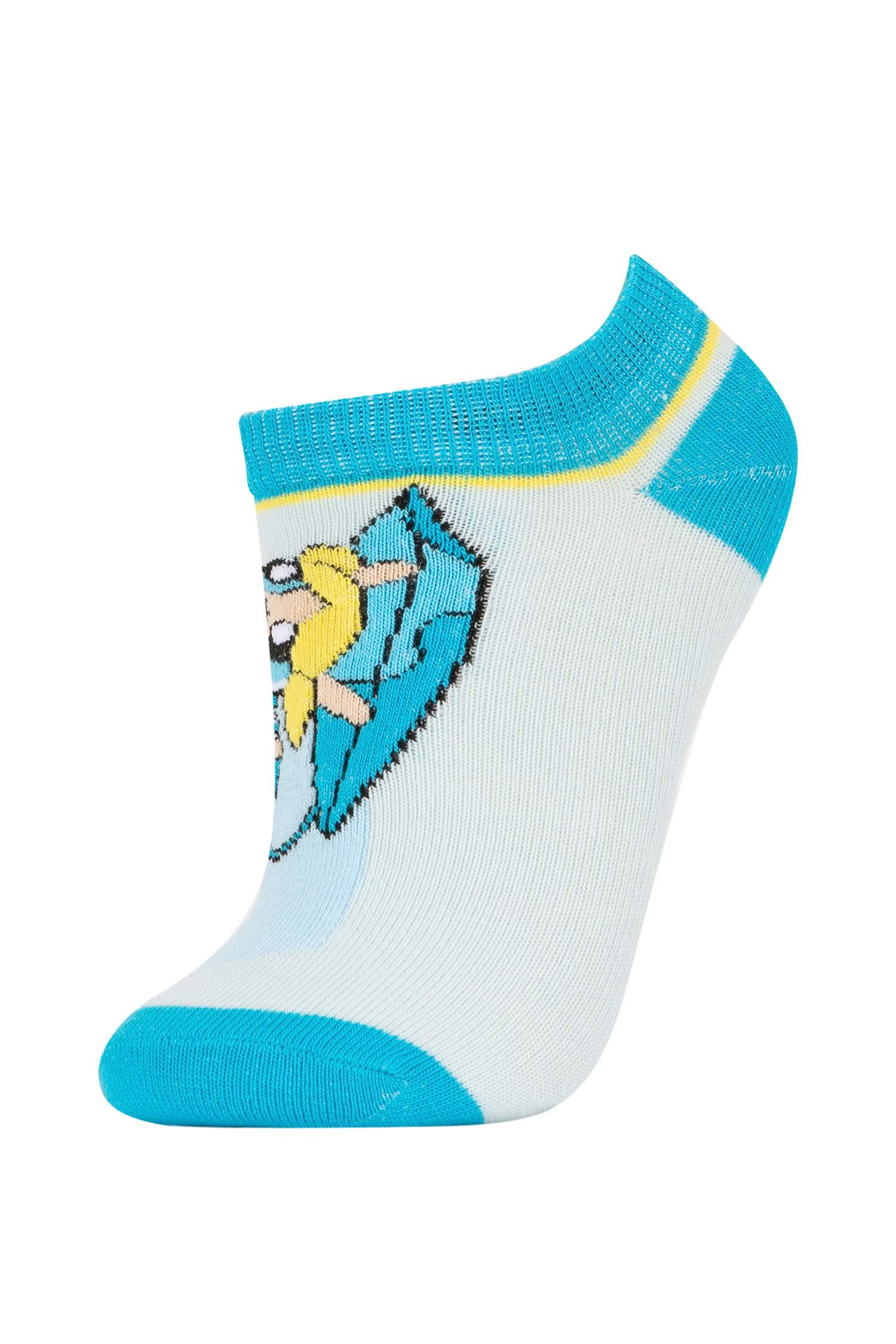 Kız Çocuk PowerPuff Girls 3'lü Pamuklu Patik Çorap