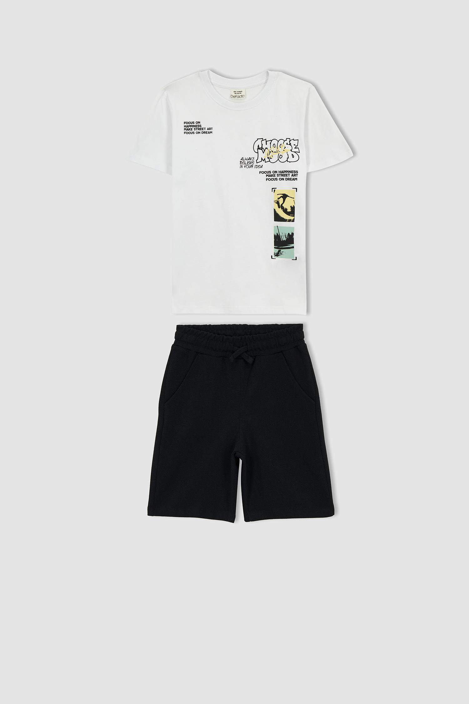 سيت ولادي شورت تيشيرت - قطعتين