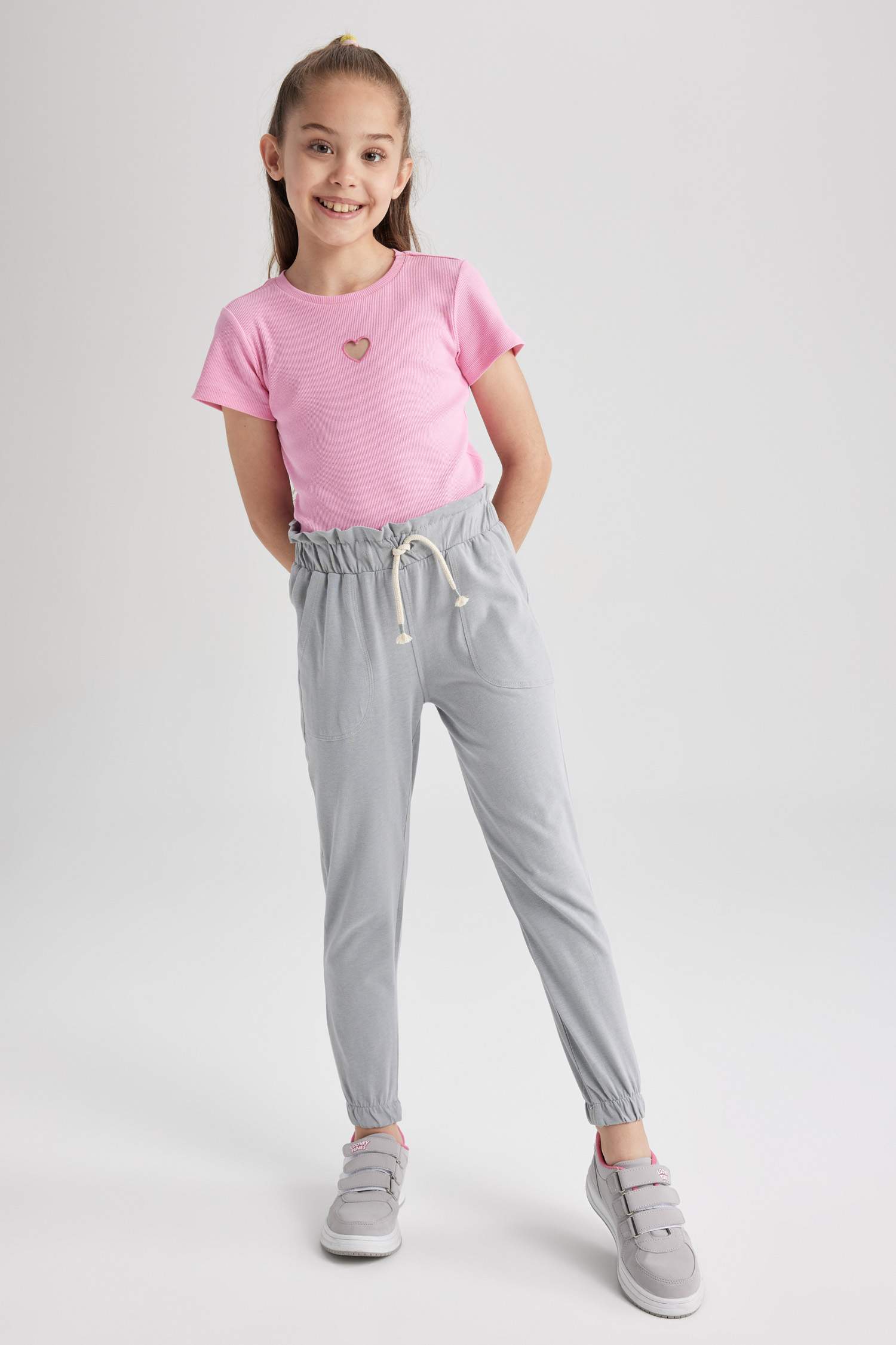 بنطلون بناتي جيرسي جوجر