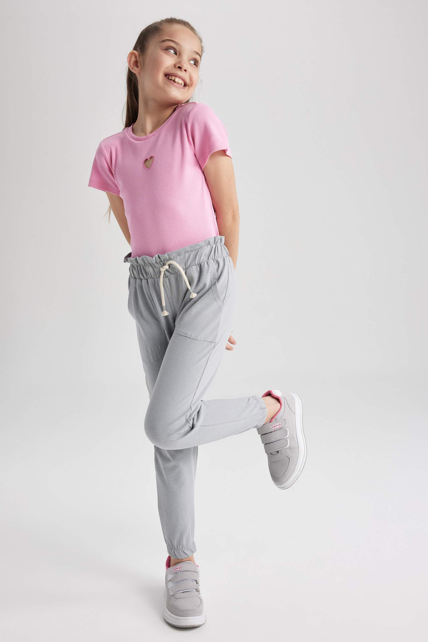 Grey discount girl joggers