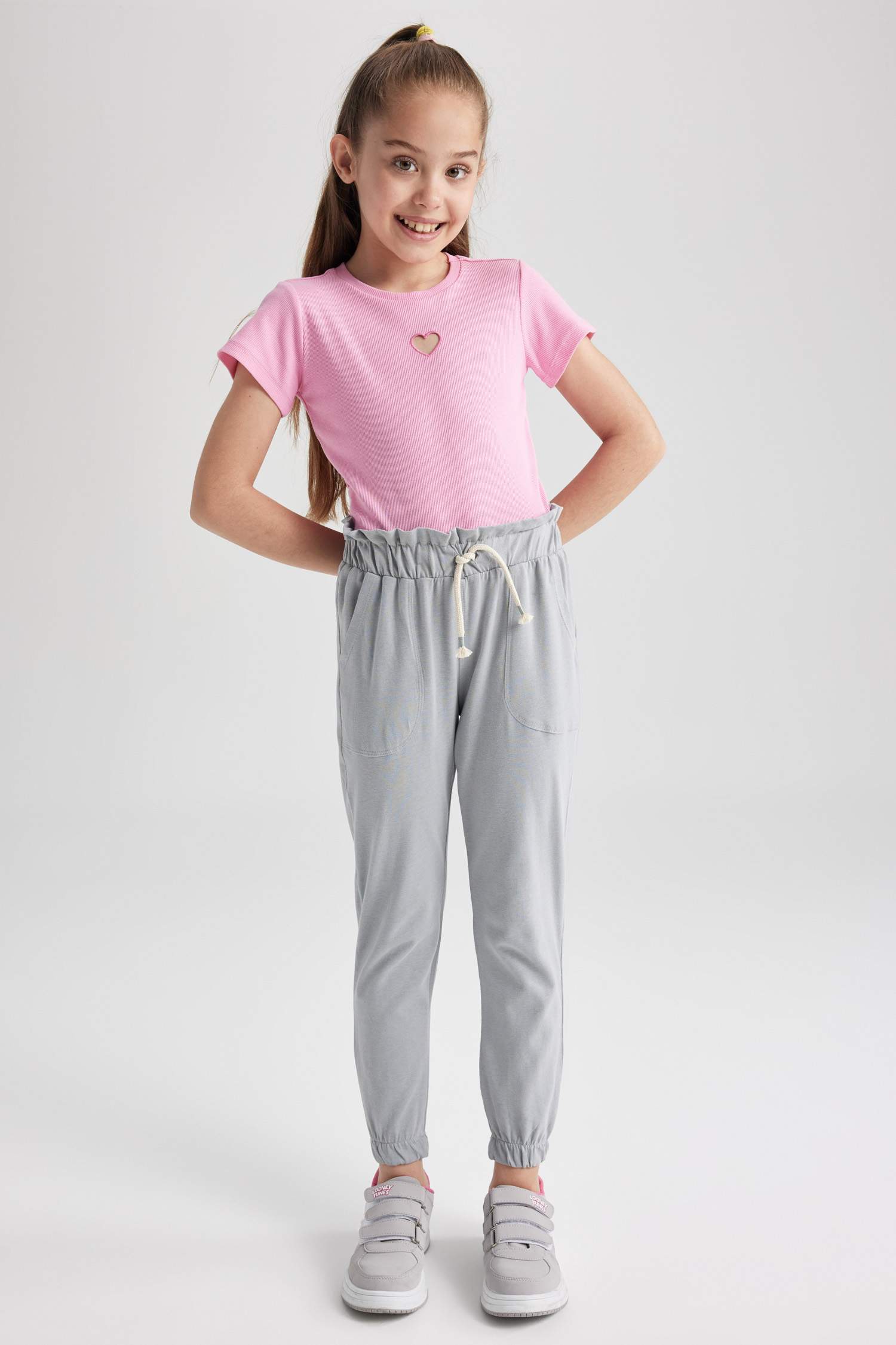 بنطلون بناتي جيرسي جوجر