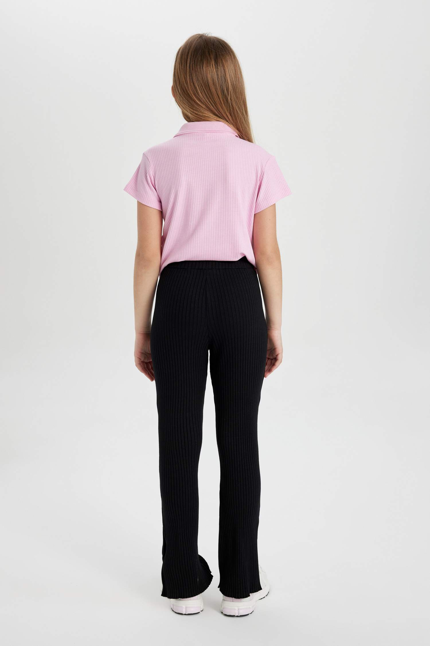 Қыздарға арналған Flare Fit қырлы камзол шалбары