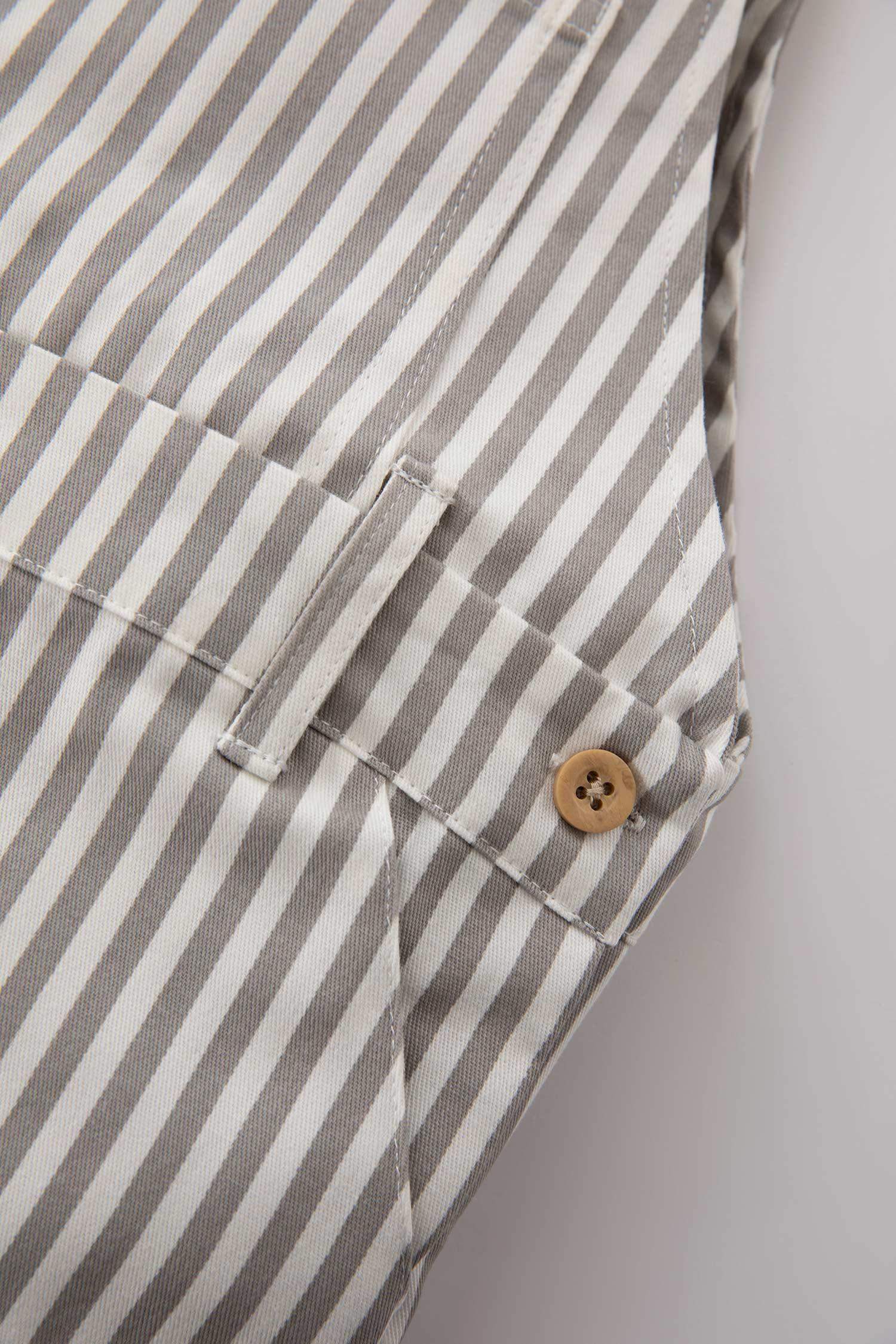 Baby Boy Printed Gabardine Jumpsuit