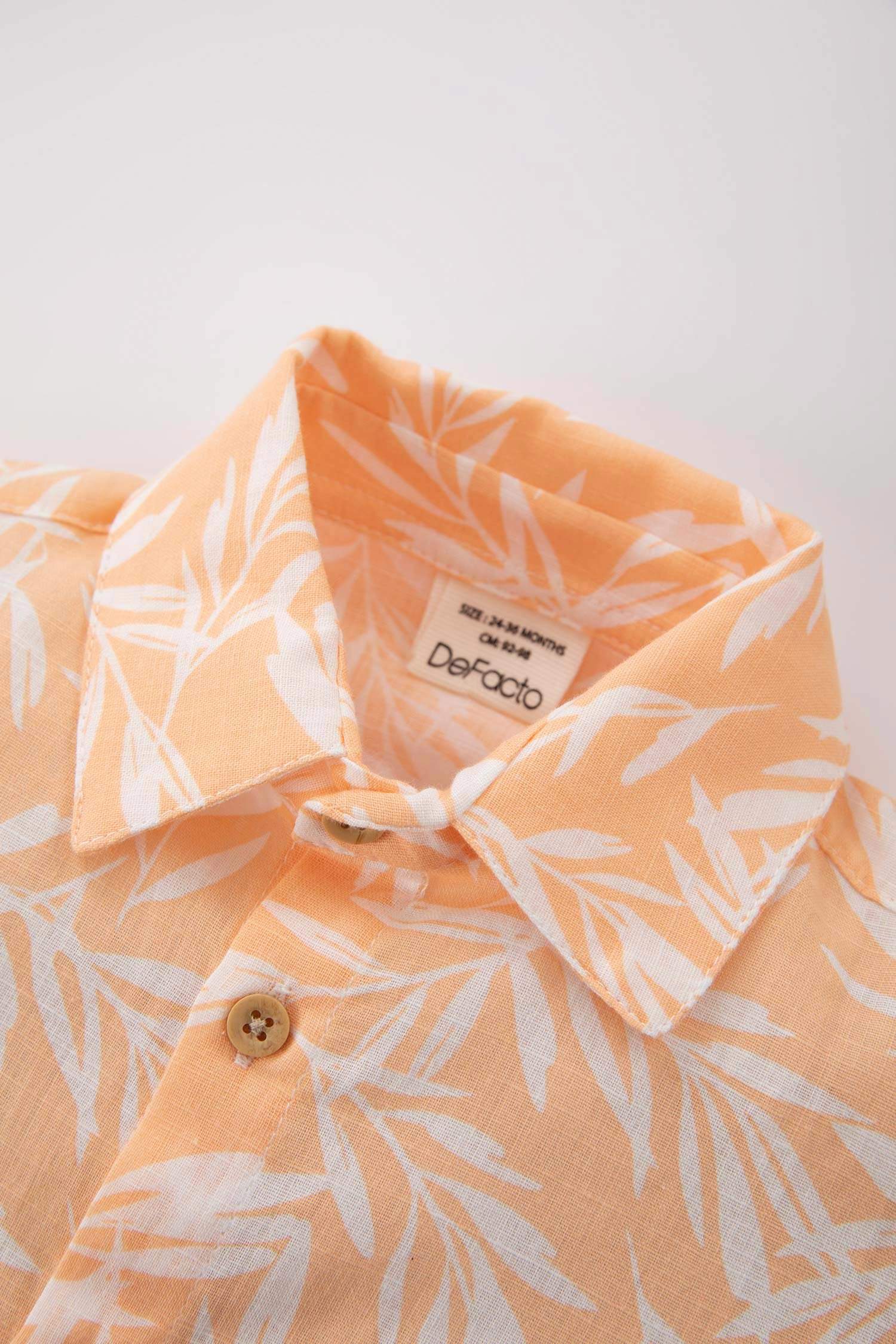 Chemises à manches courtes Col De Chemise Manche Courte Motif Tropical