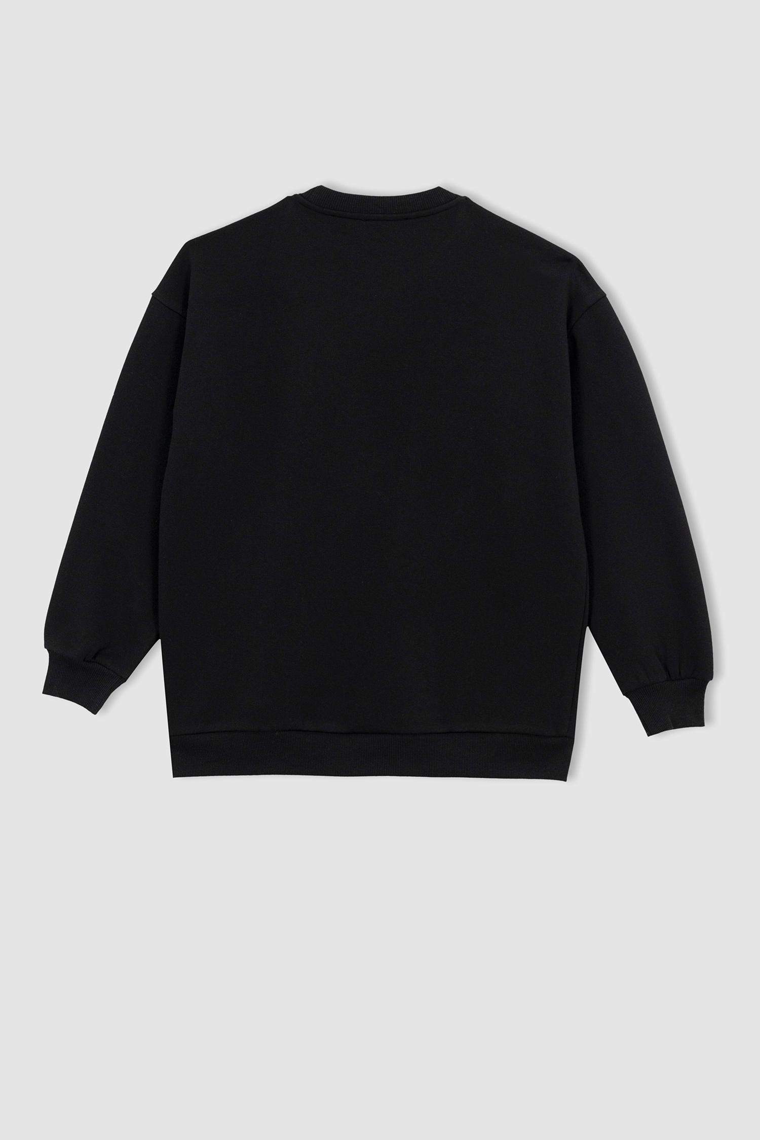 AC/DC Oversize Fit Crew Neck Sweatshirt