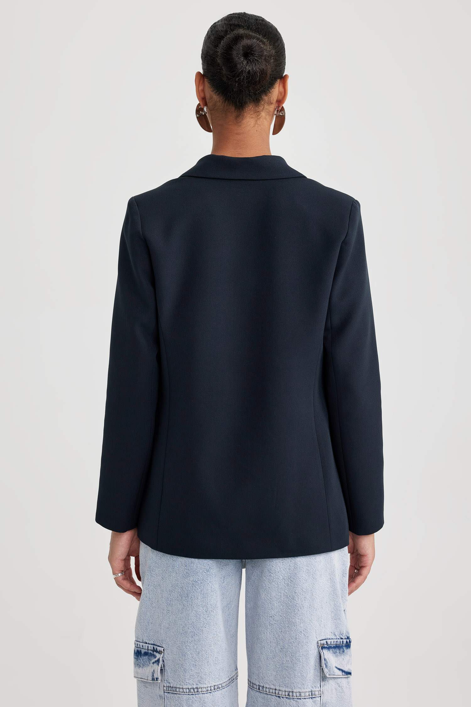 سترة بليزر اوفر سايز بوجهين