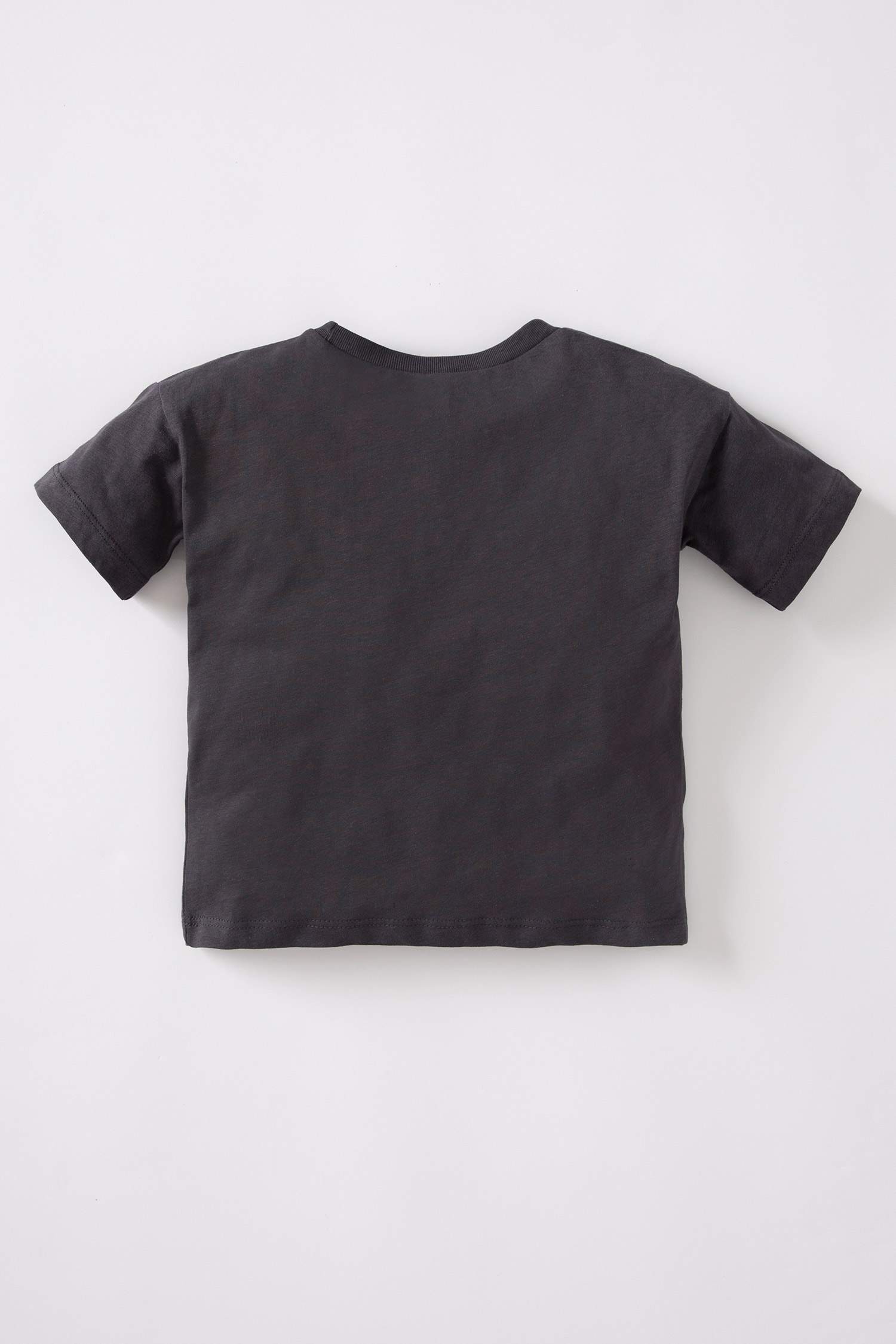 Anthracite BABY GIRL Baby Girl Regular Fit Crew Neck Slogan Printed