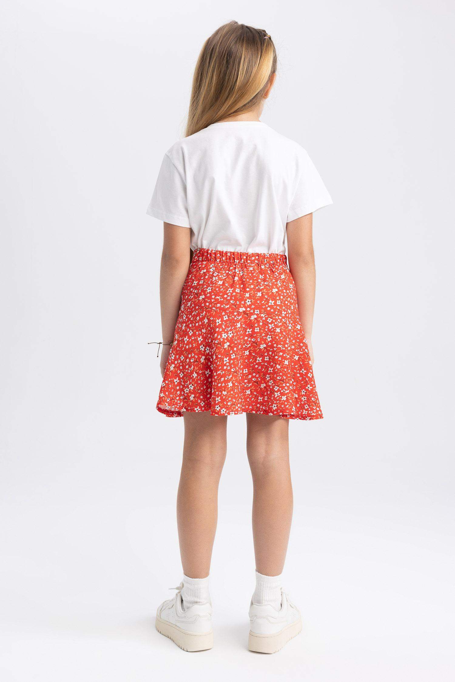 Girl Viscose Regular Fit Skirt