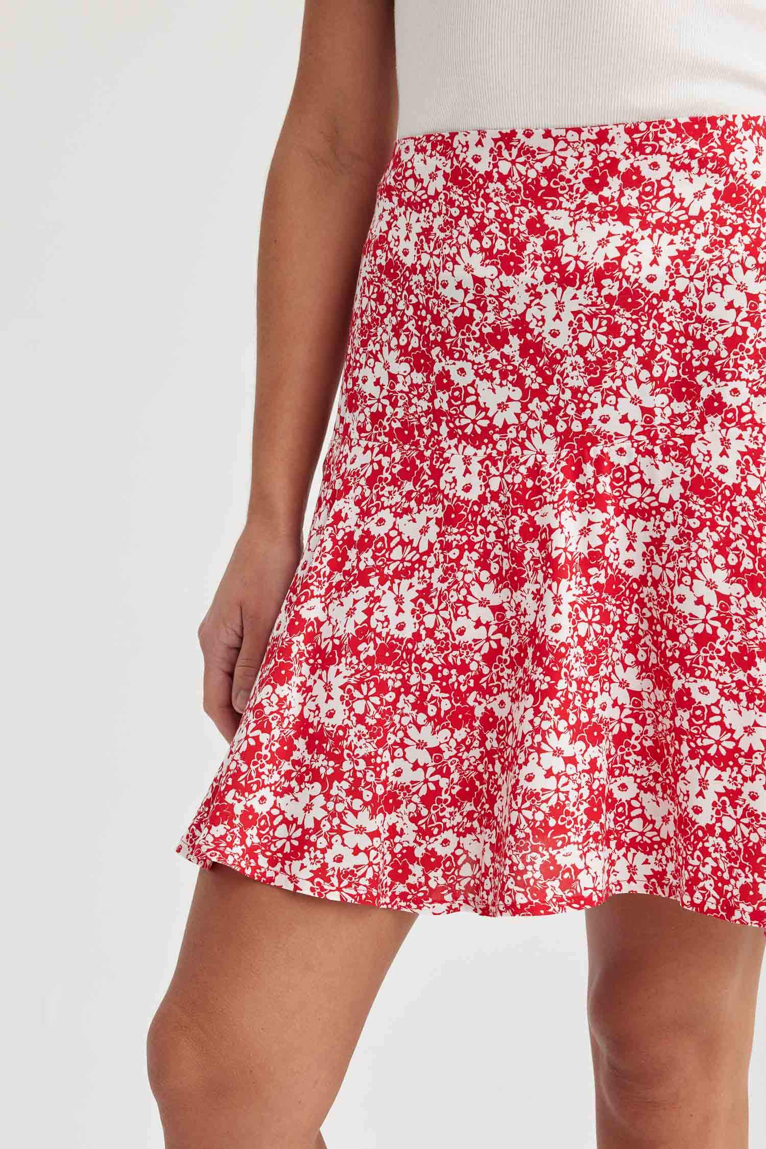 Printed Mini Skirt