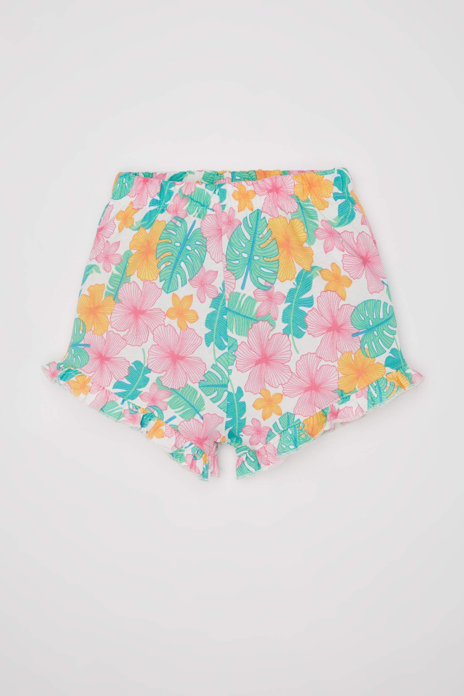 سيت بناتي تيشيرت شورت قصة عادية - قطعتين