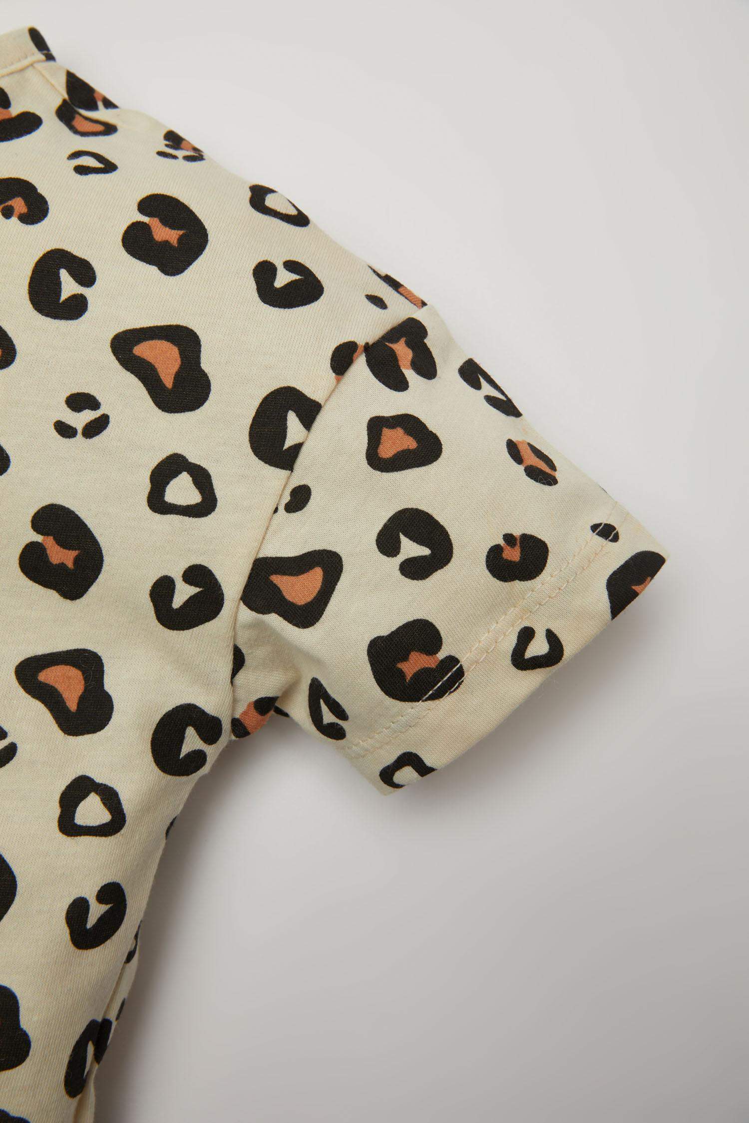 Ensemble de T-shirt à col rond et Short à motifs pour BéBé Fille