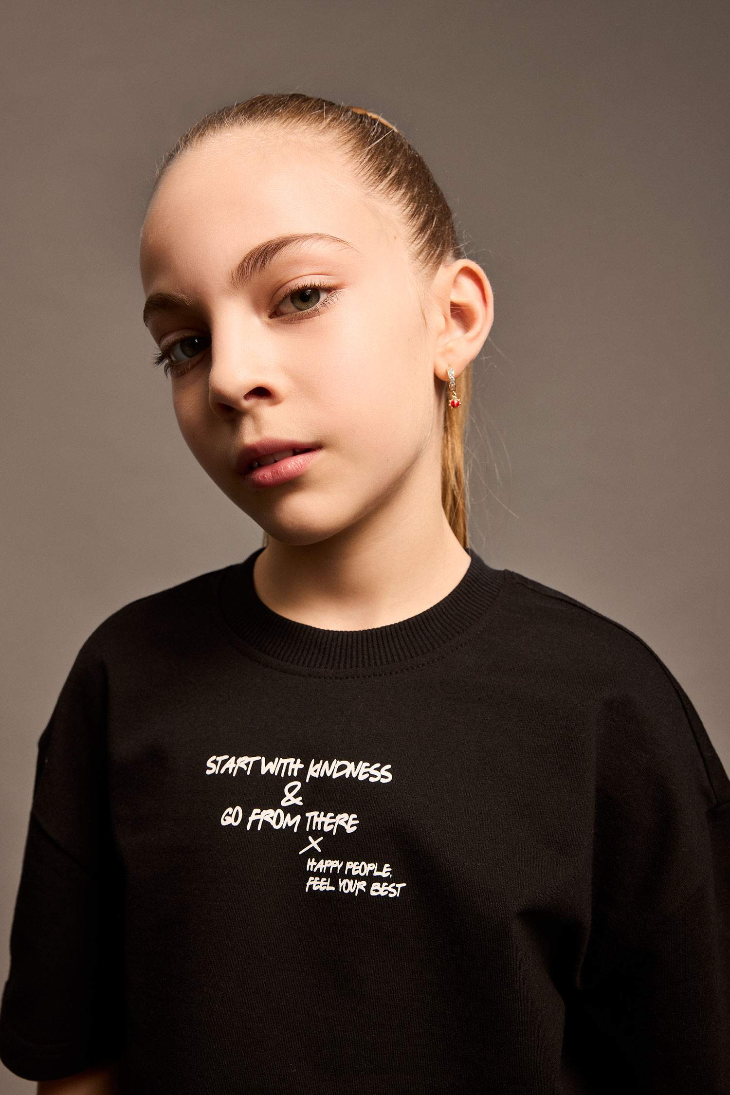 Girl Sweatshirt Fabric 2 Piece Set