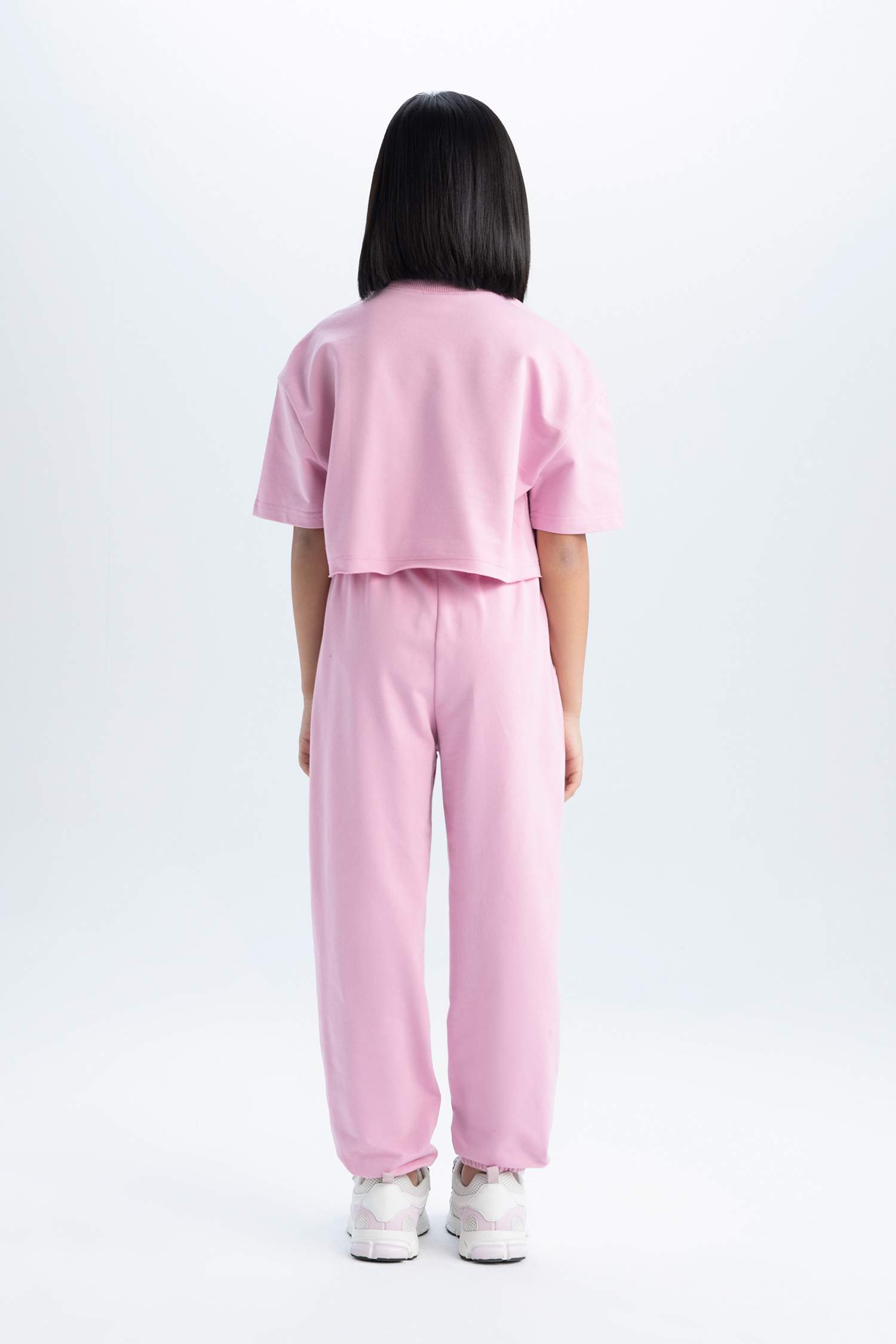 سيت بناتي قماش سويت شيرت - قطعتين