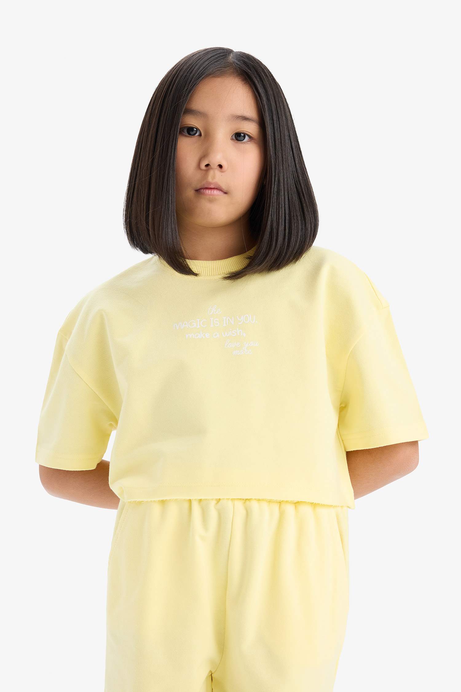 سيت بناتي تيشيرت وبنطلون - قطعتين