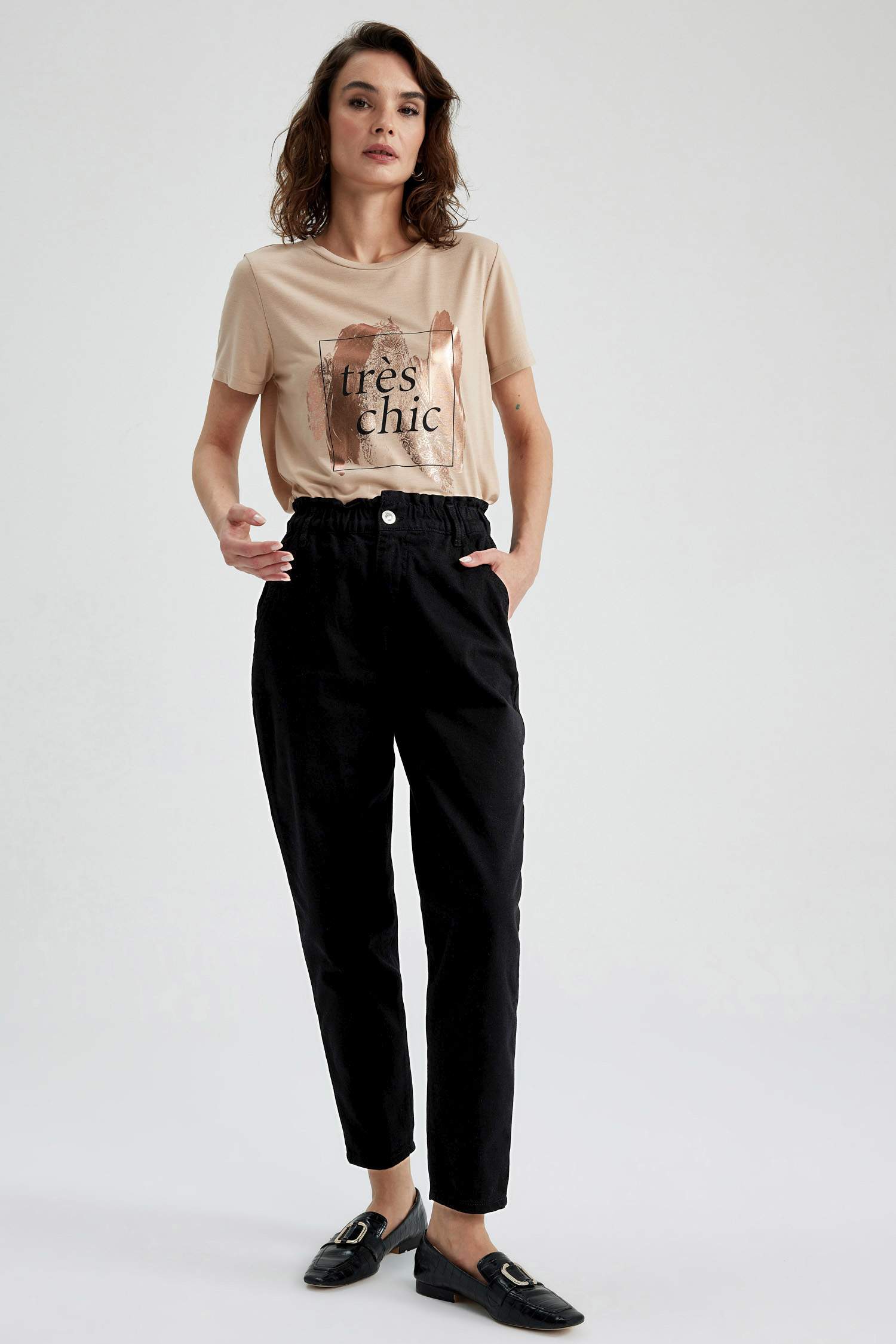 Regular Fit Crew Neck Printed Short Sleeve T-Shirt