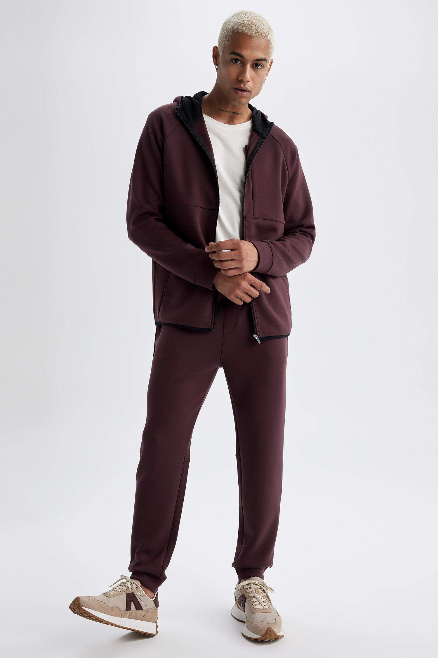 بنطلون سويت بانتس جوجر قماش سكوبا سليم فيت من DeFactoFit