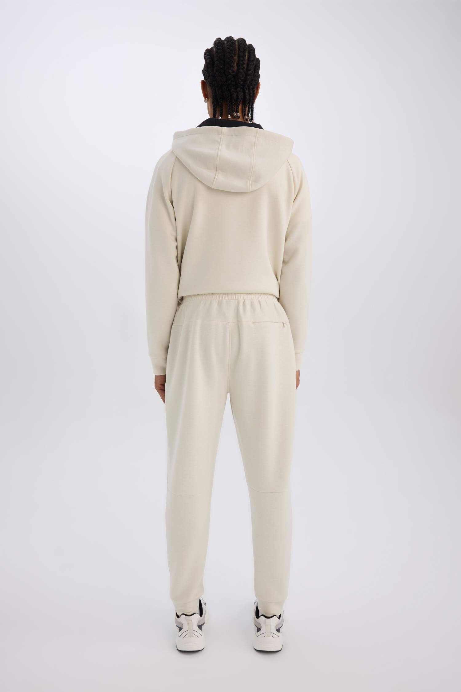 Slim Fit Dar Kesim Standart Paça Skuba Dalgıç Kumaş Jogger Eşofman Altı