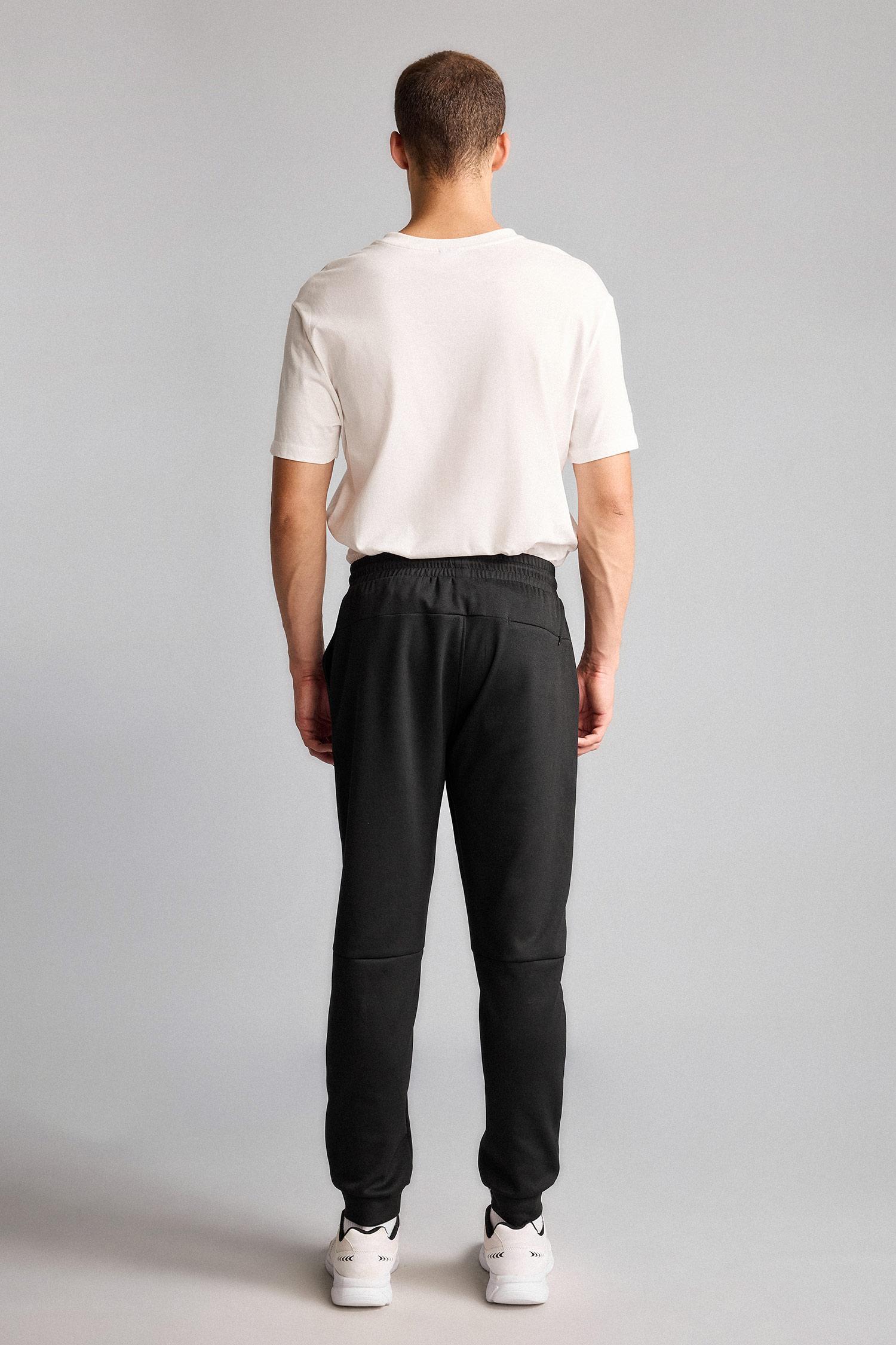 DeFacto Ultra Yumuşak Slim Fit Standart Paça Dalgıç Kumaş Jogger Eşofman Altı görsel 8